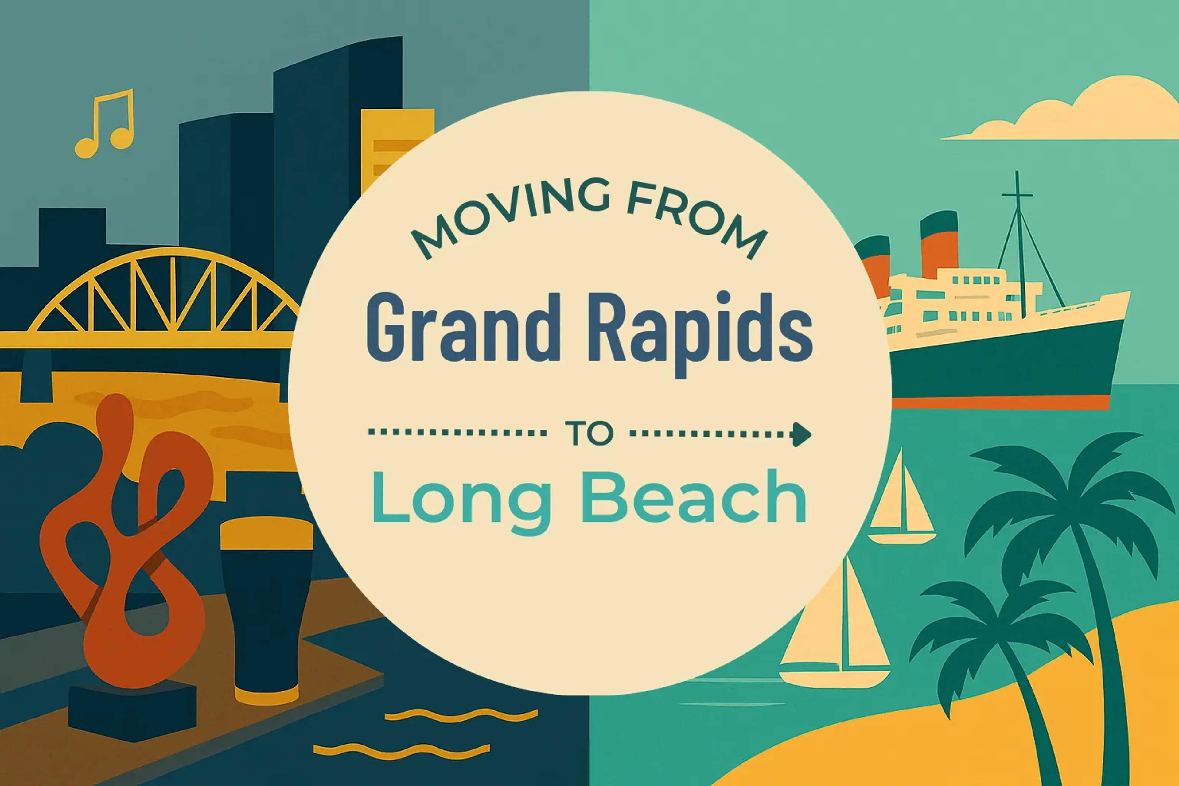 Side-by-side comparison of Grand Rapids to Long Beach moving companies