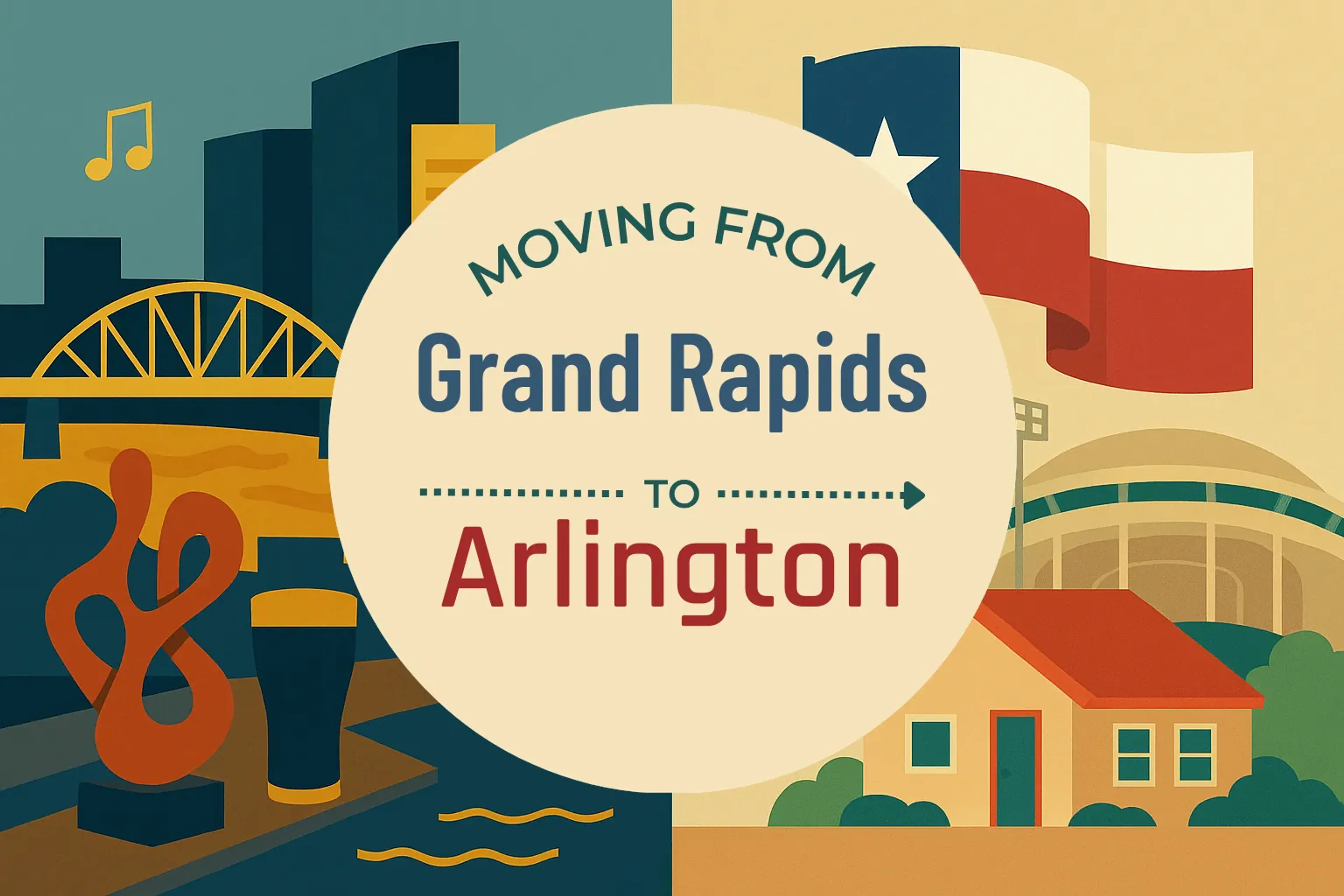 Side-by-side comparison of Grand Rapids to Arlington moving companies