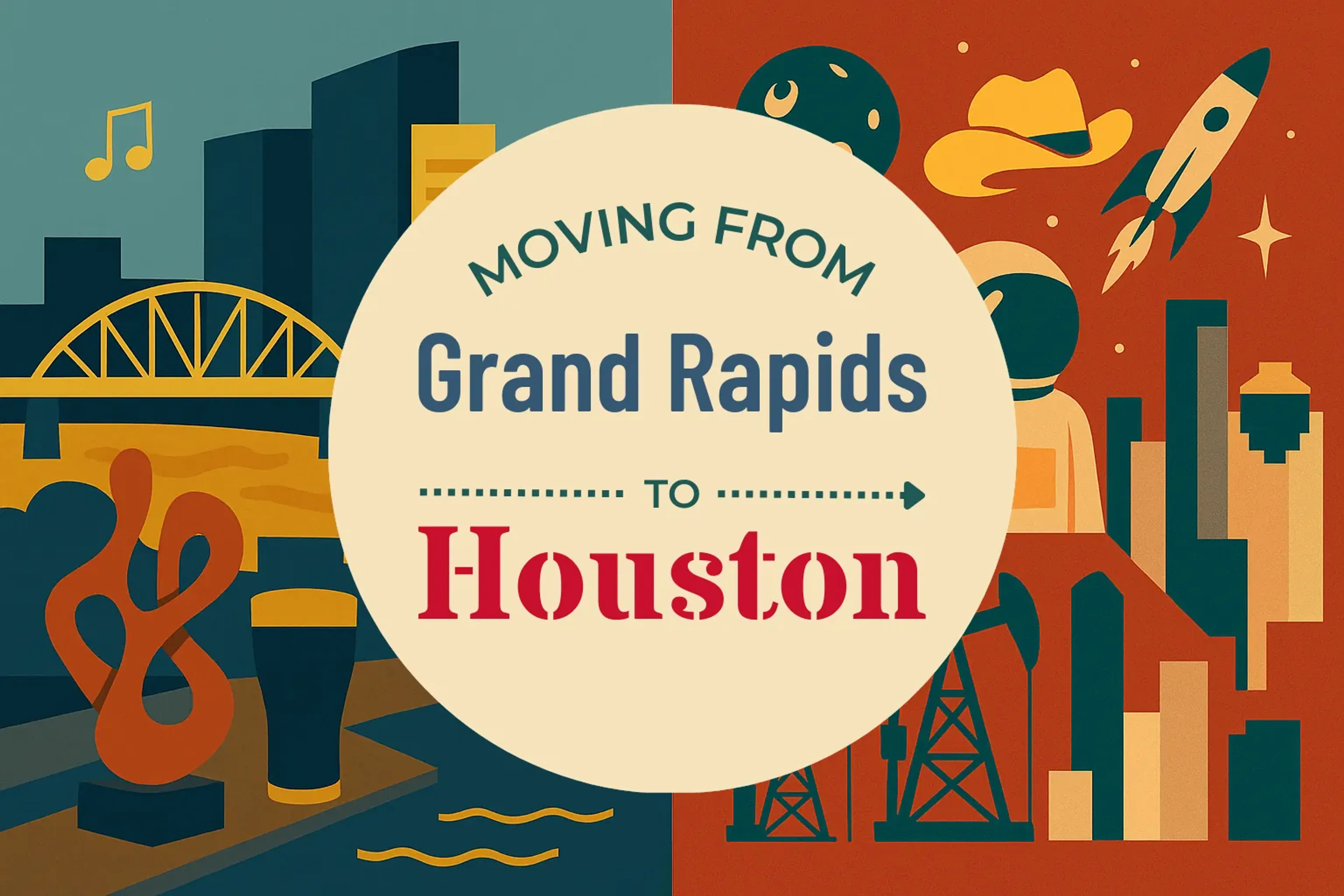 Side-by-side comparison of Grand Rapids to Houston moving companies
