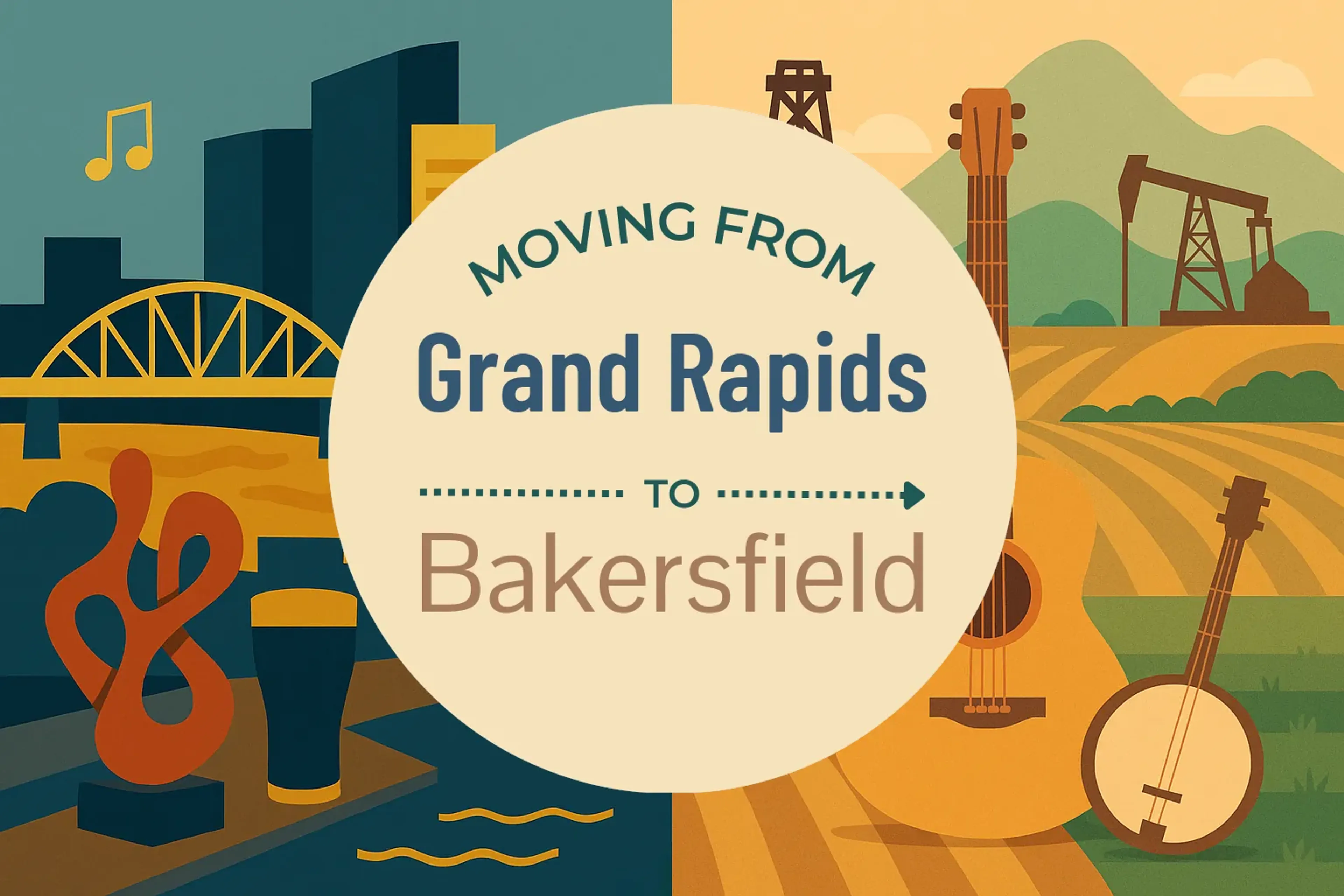 Side-by-side comparison of Grand Rapids to Bakersfield moving companies