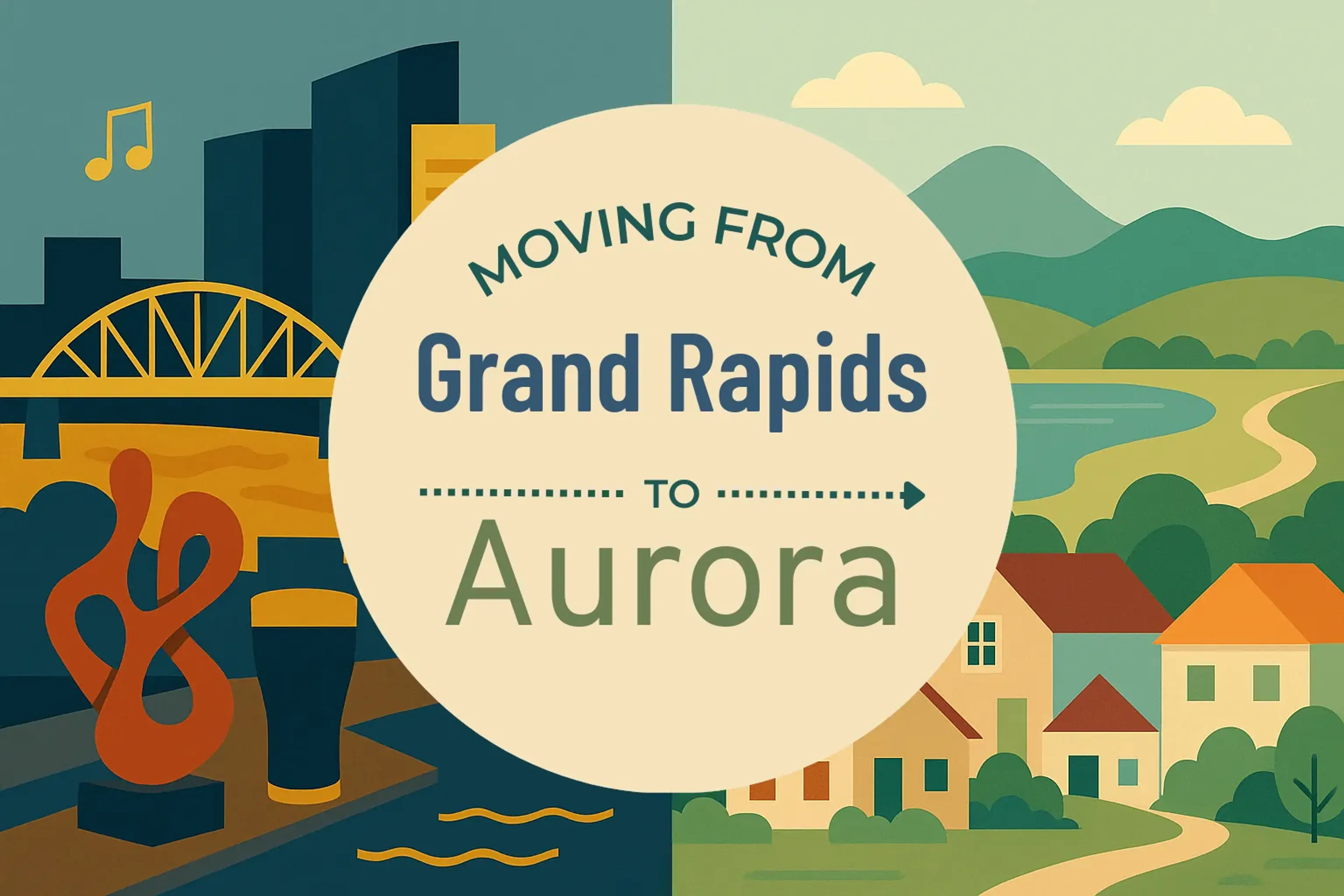 Side-by-side comparison of Grand Rapids to Aurora moving companies