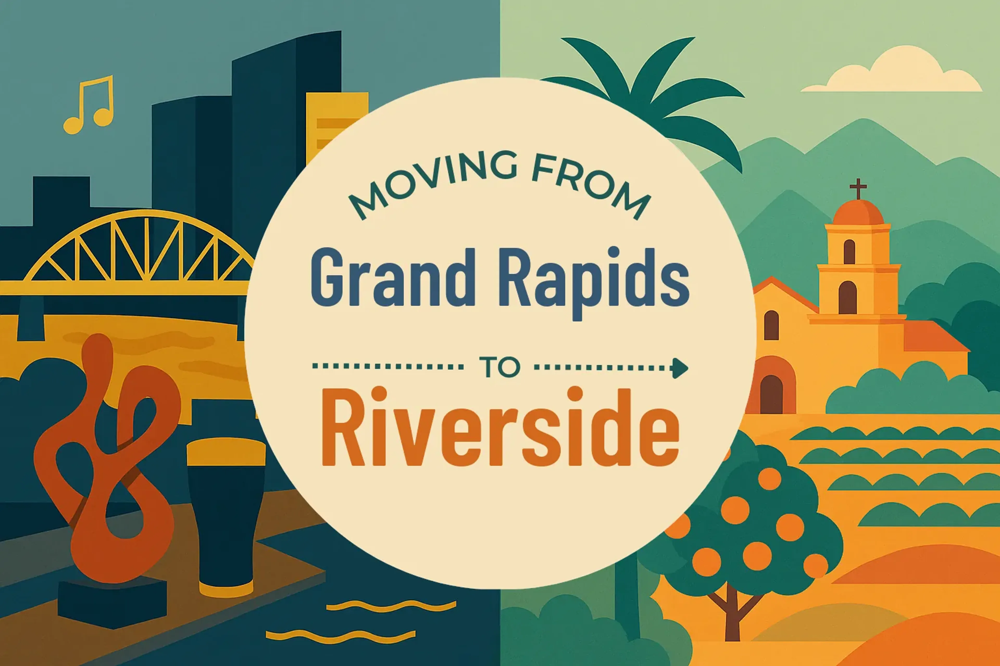 Side-by-side comparison of Grand Rapids to Riverside moving companies