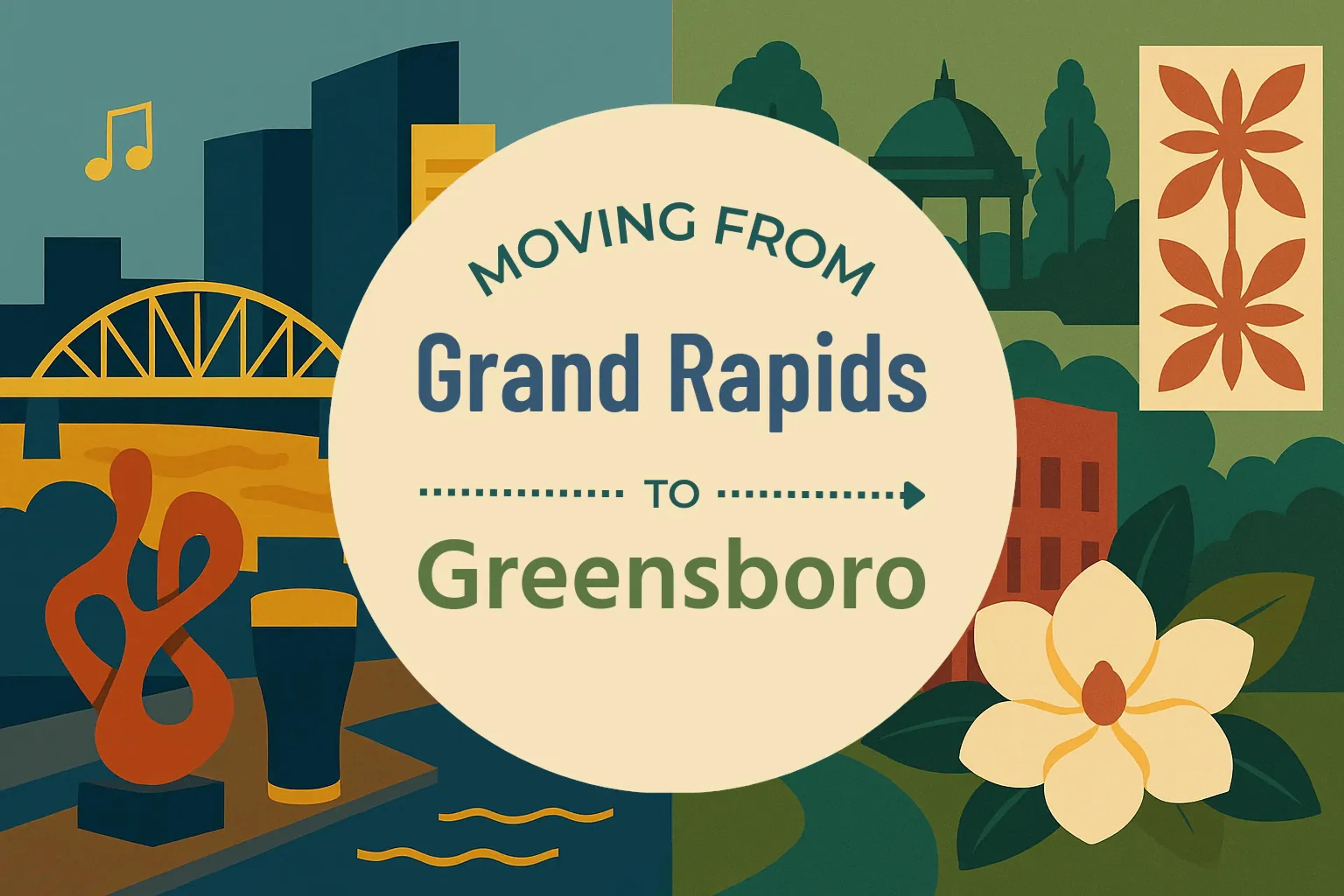 Side-by-side comparison of Grand Rapids to Greensboro moving companies