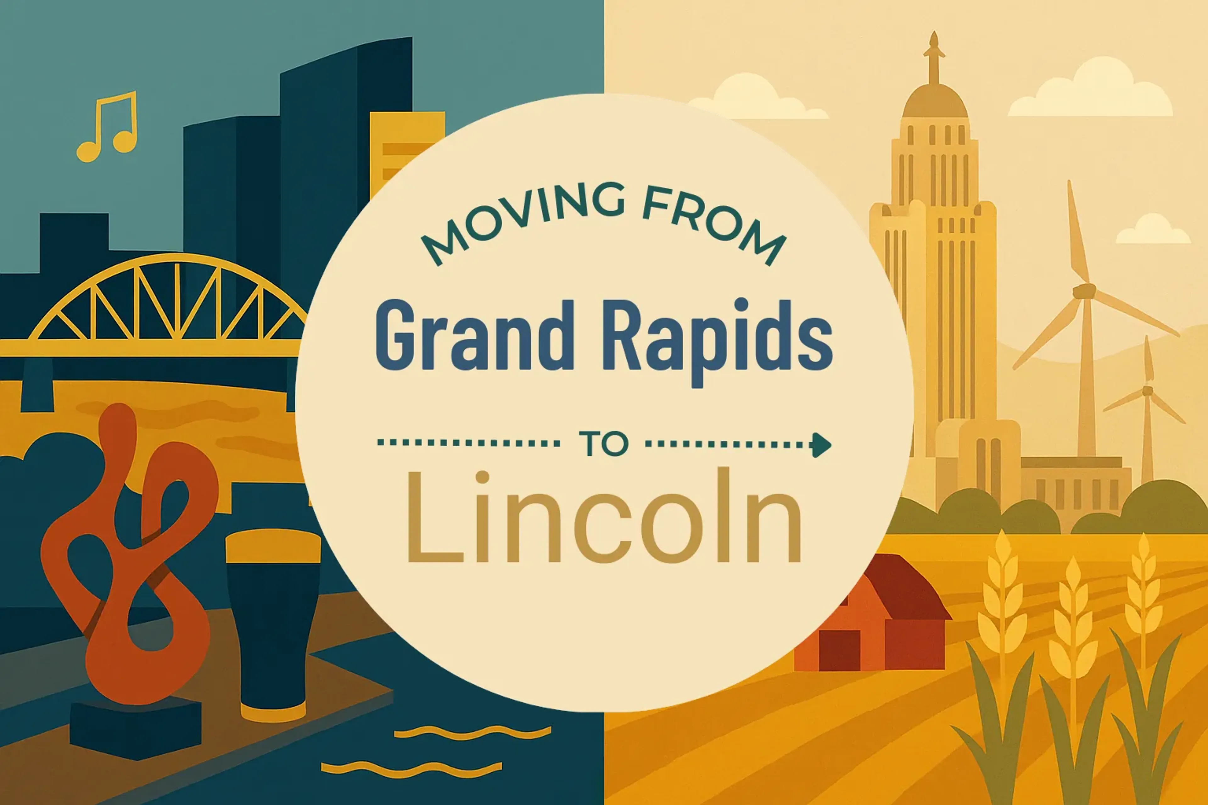 Side-by-side comparison of Grand Rapids to Lincoln moving companies