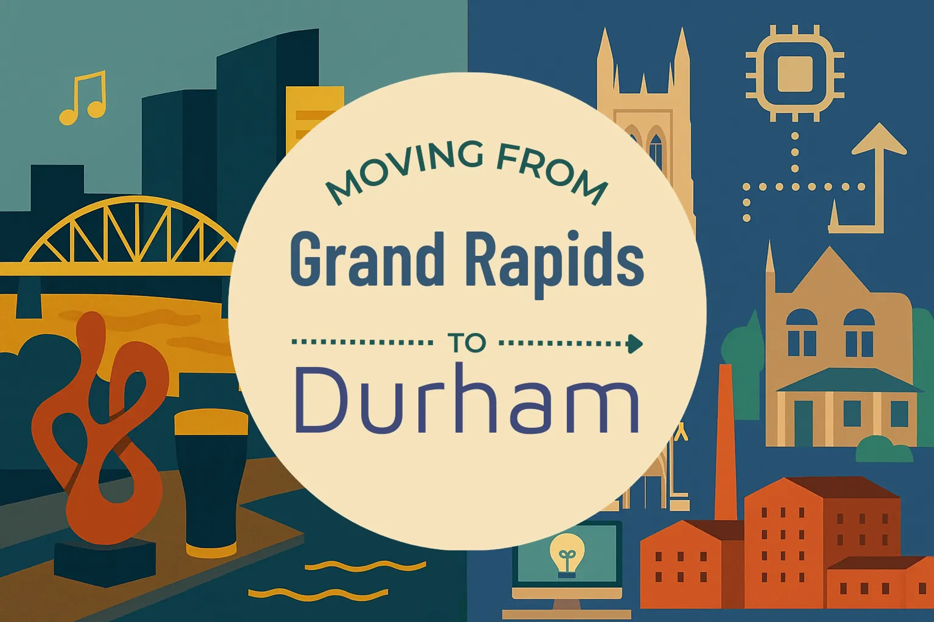 Side-by-side comparison of Grand Rapids to Durham moving companies