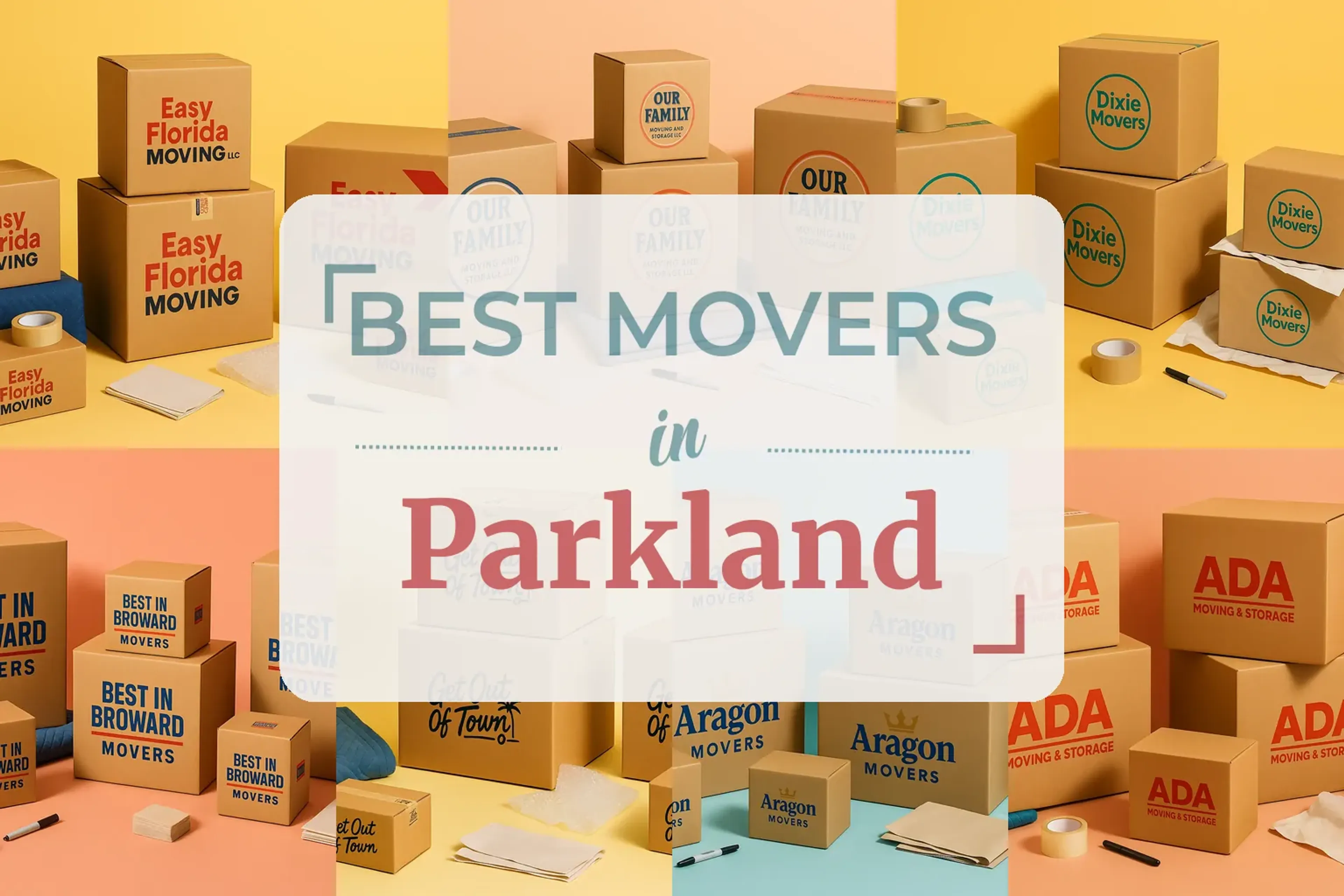 Side-by-side comparison of Parkland moving companies