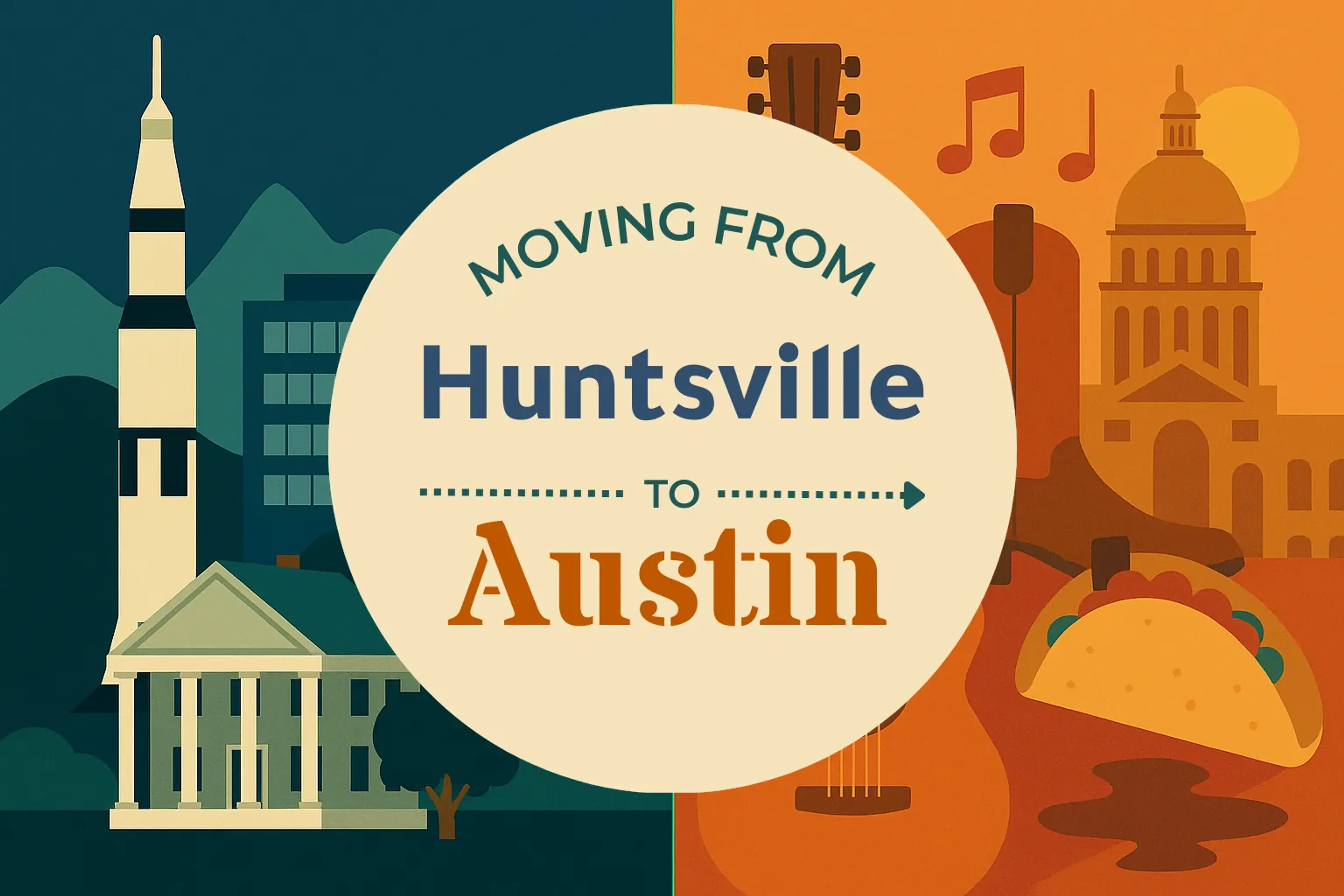 Side-by-side comparison of Huntsville to Austin moving companies