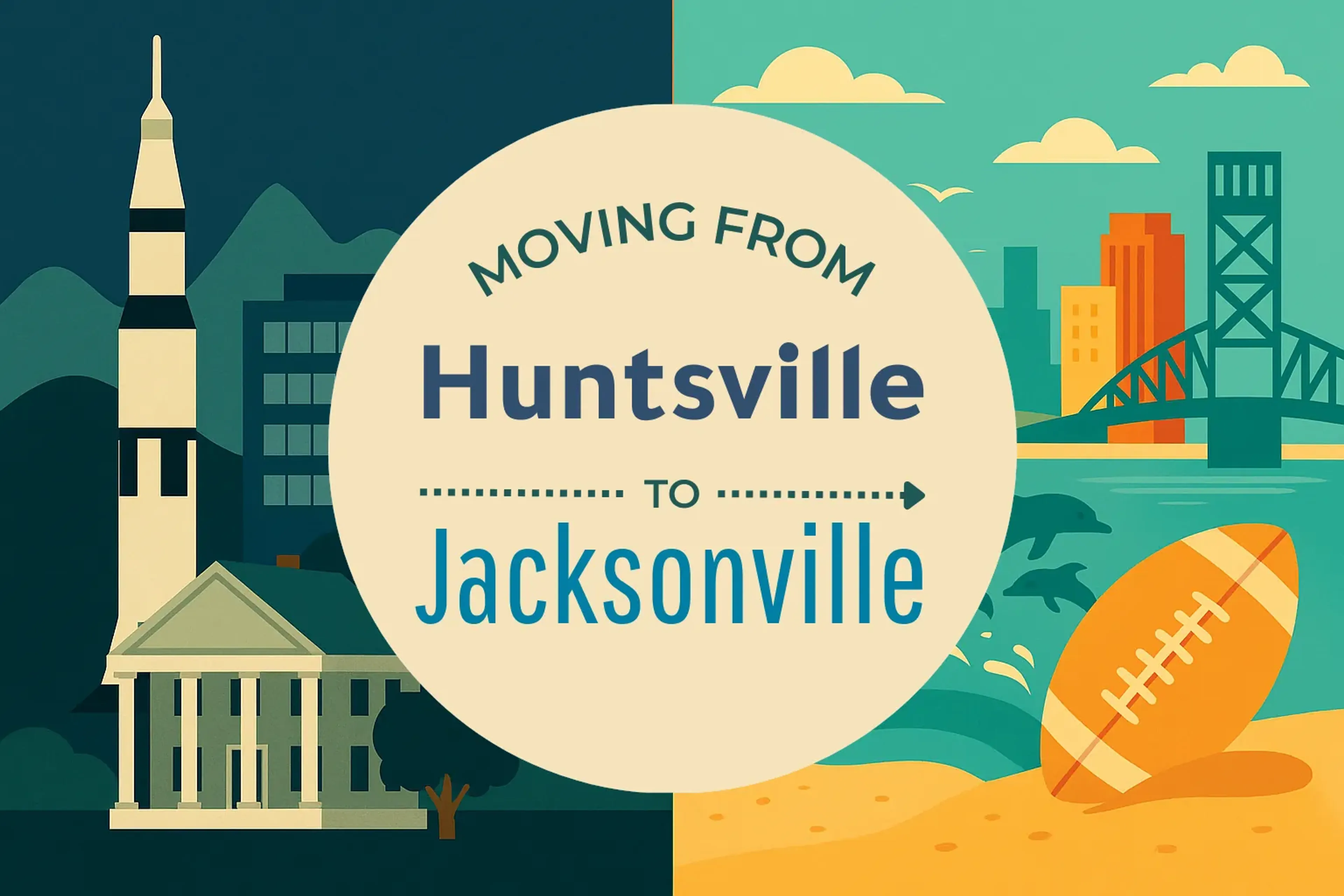 Side-by-side comparison of Huntsville to Jacksonville moving companies