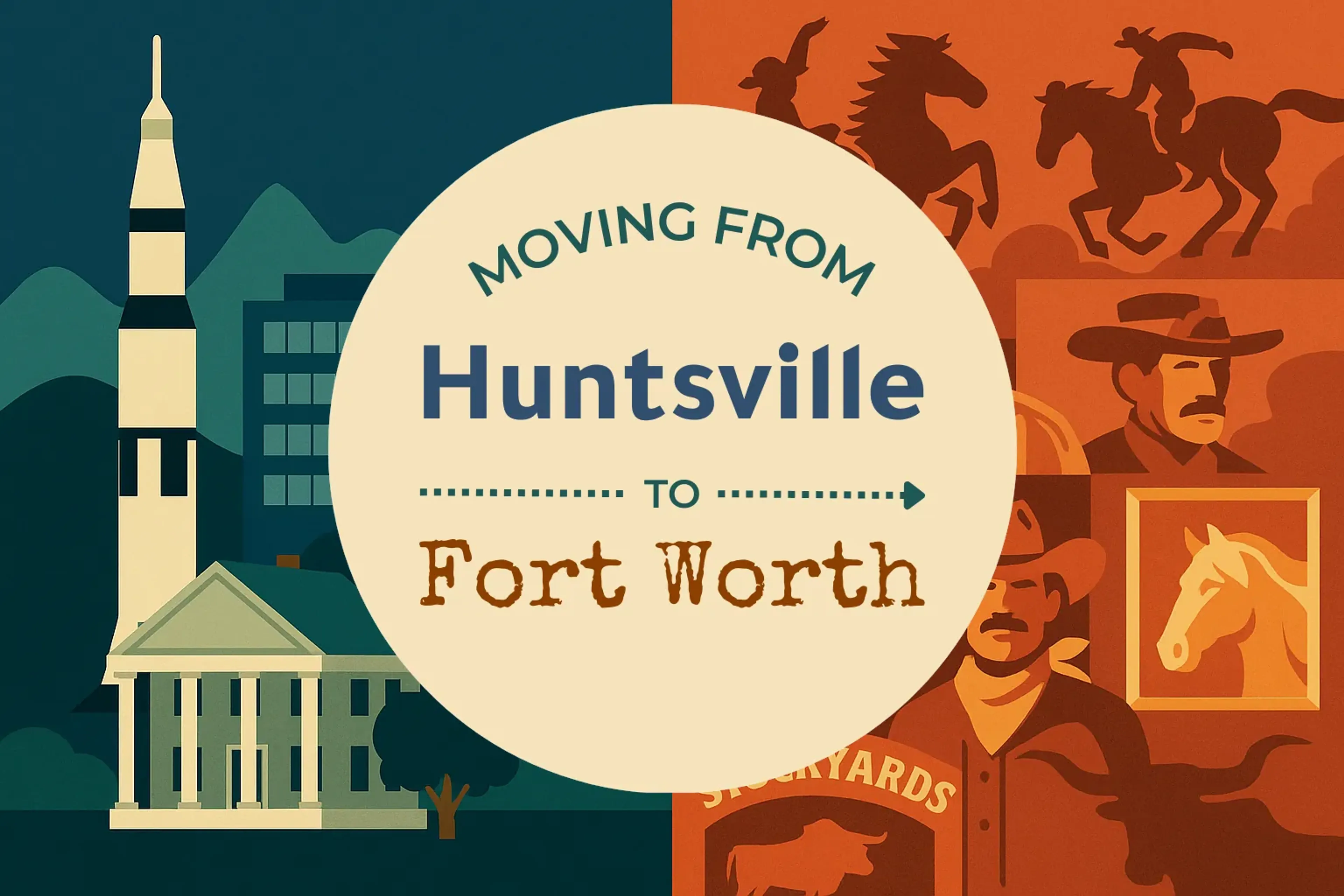 Side-by-side comparison of Huntsville to Fort Worth moving companies