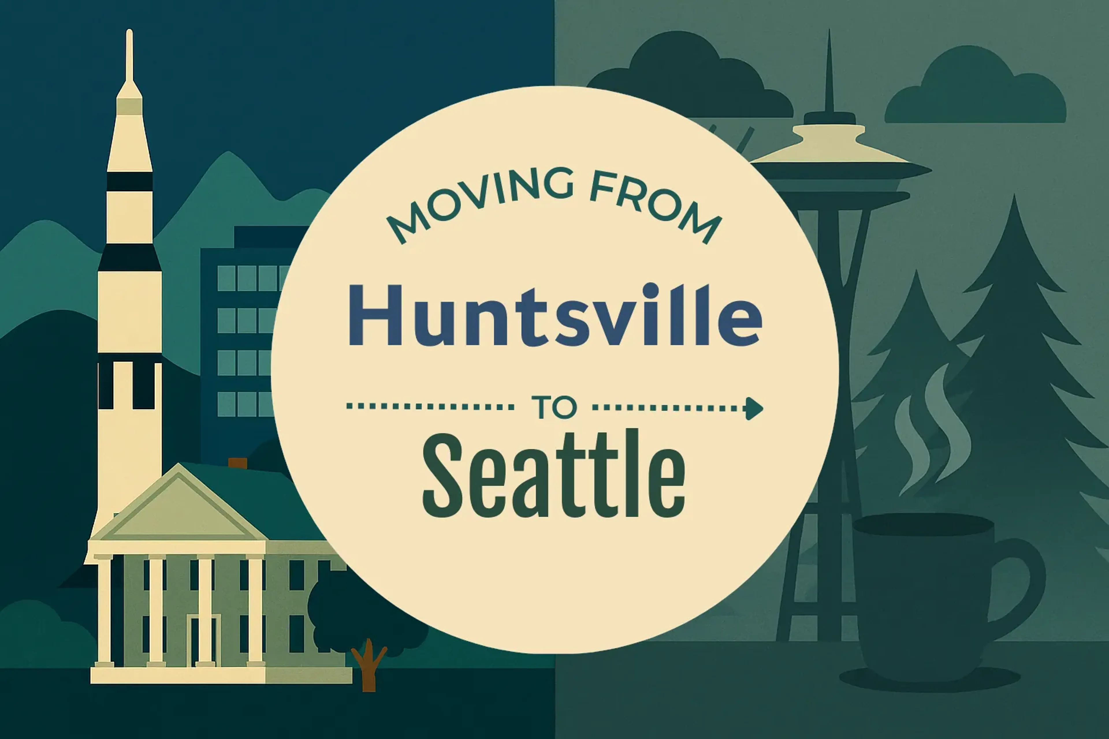 Side-by-side comparison of Huntsville to Seattle moving companies