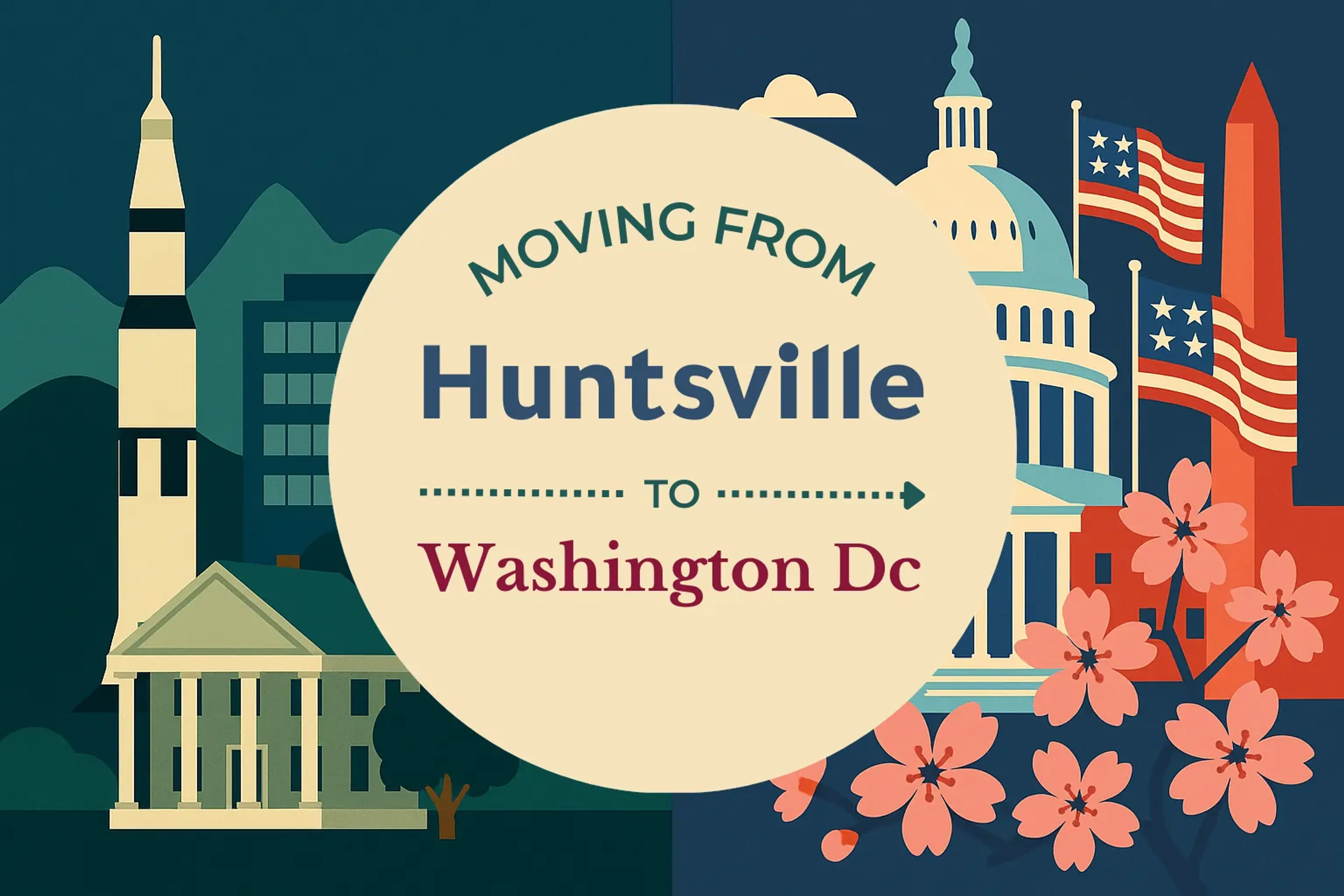 Side-by-side comparison of Huntsville to Washington DC moving companies