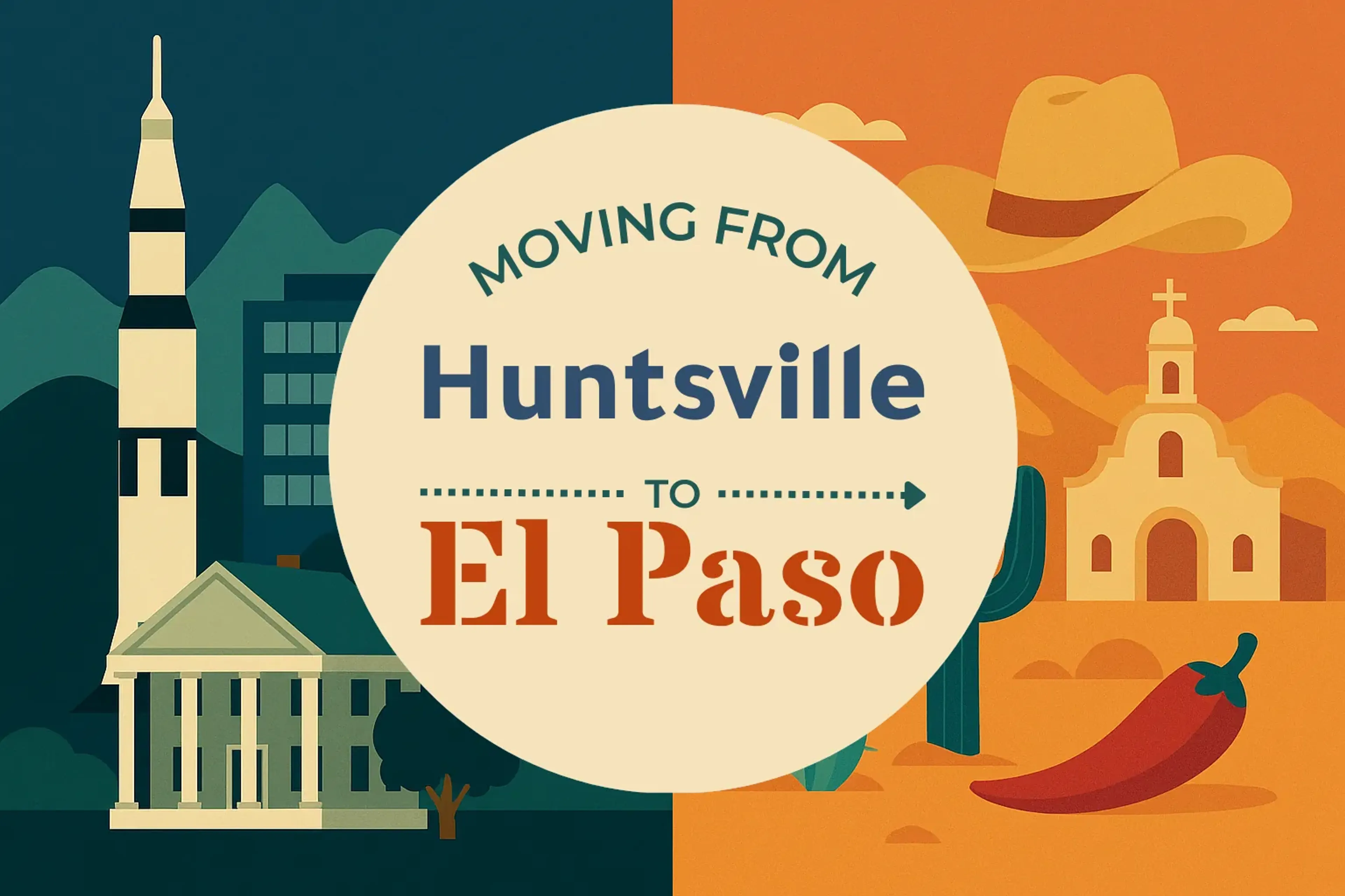 Side-by-side comparison of Huntsville to El Paso moving companies