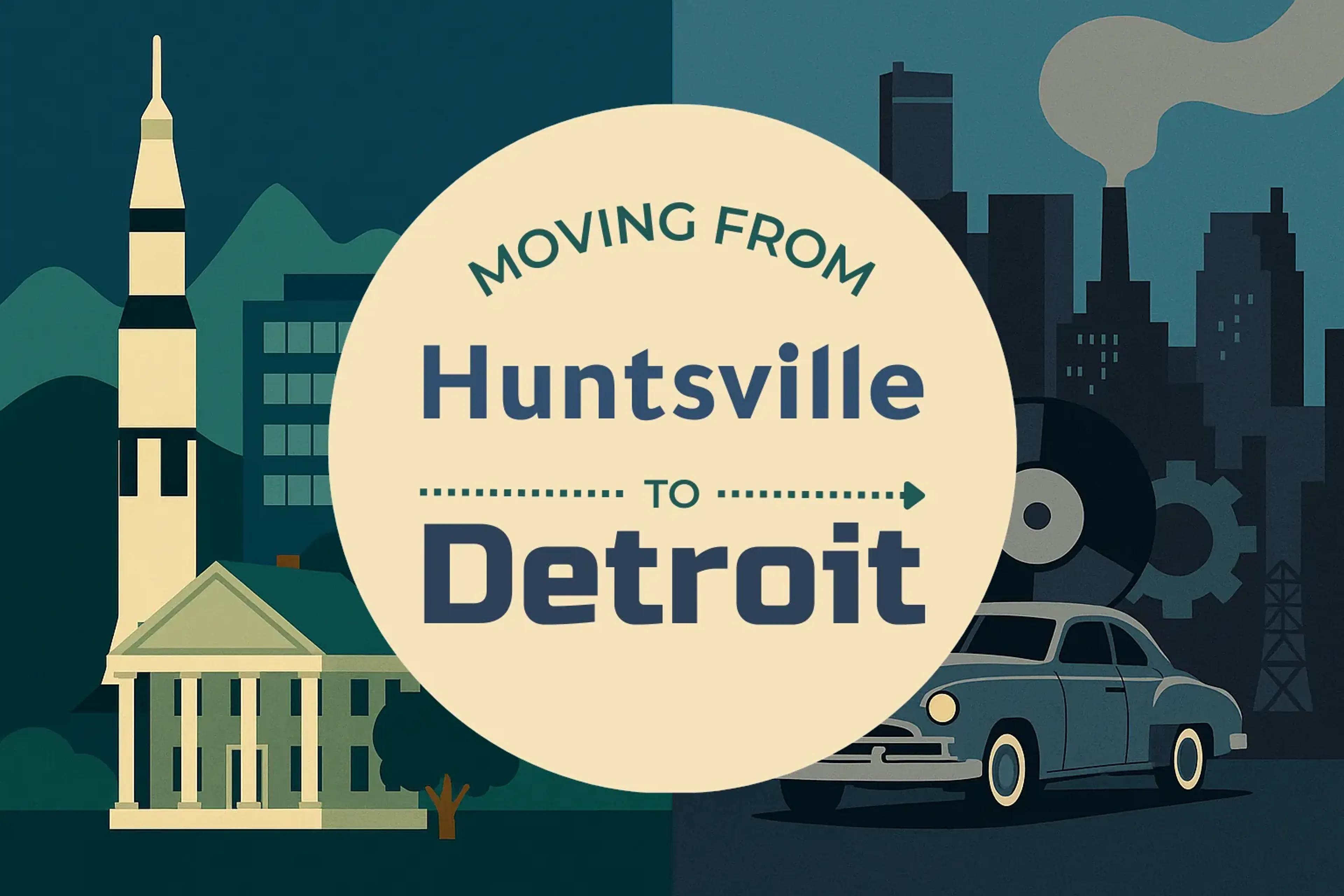 Side-by-side comparison of Huntsville to Detroit moving companies