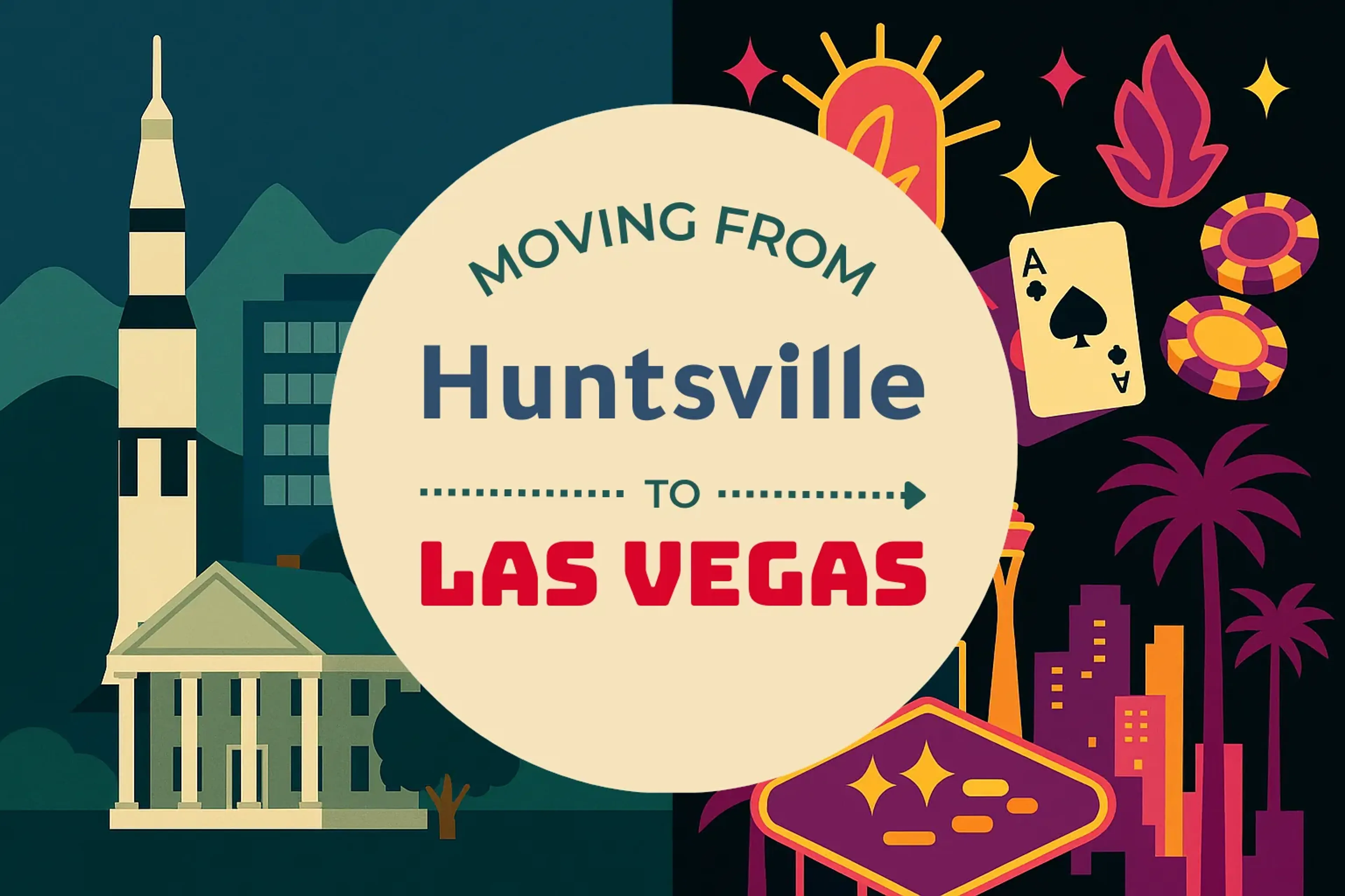 Side-by-side comparison of Huntsville to Las Vegas moving companies