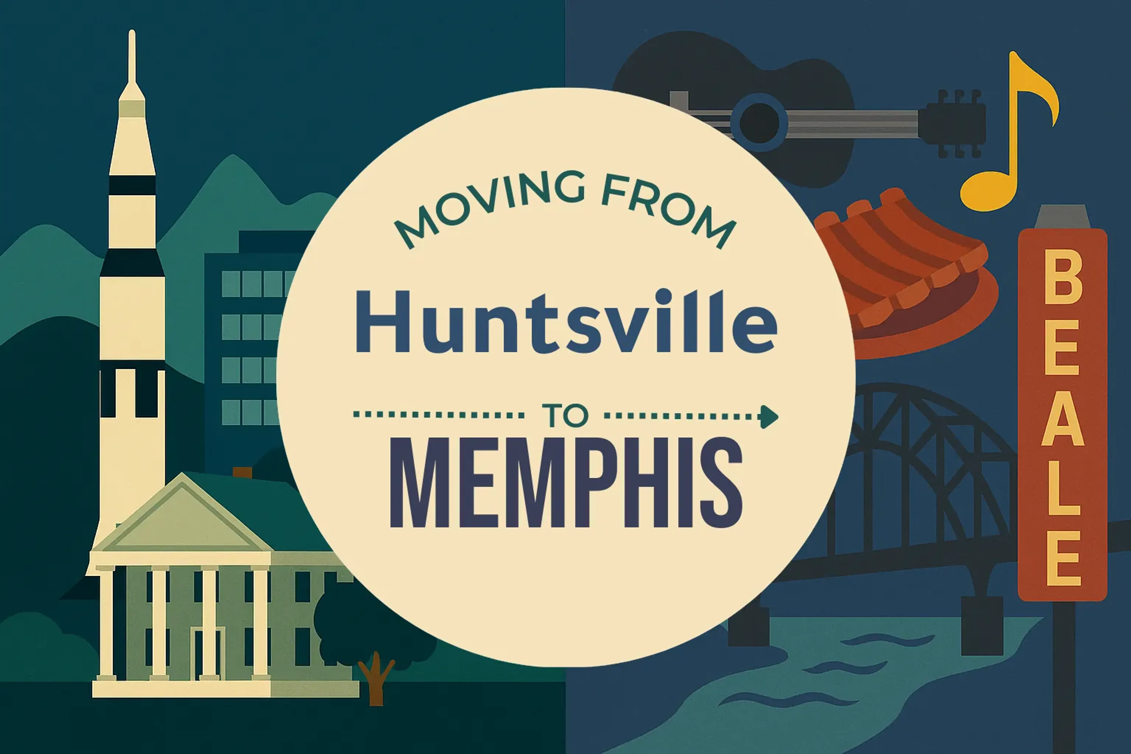 Side-by-side comparison of Huntsville to Memphis moving companies