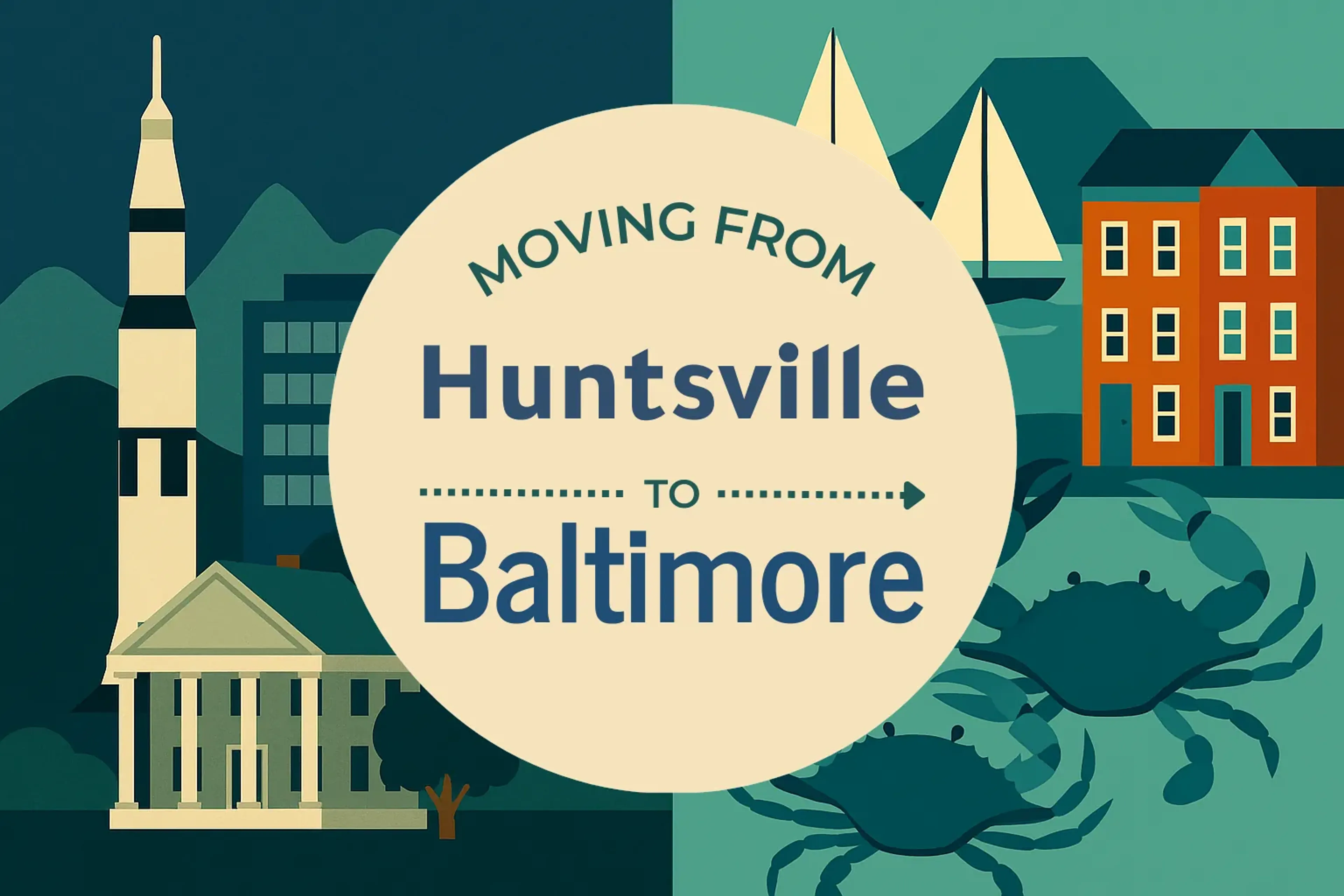 Side-by-side comparison of Huntsville to Baltimore moving companies