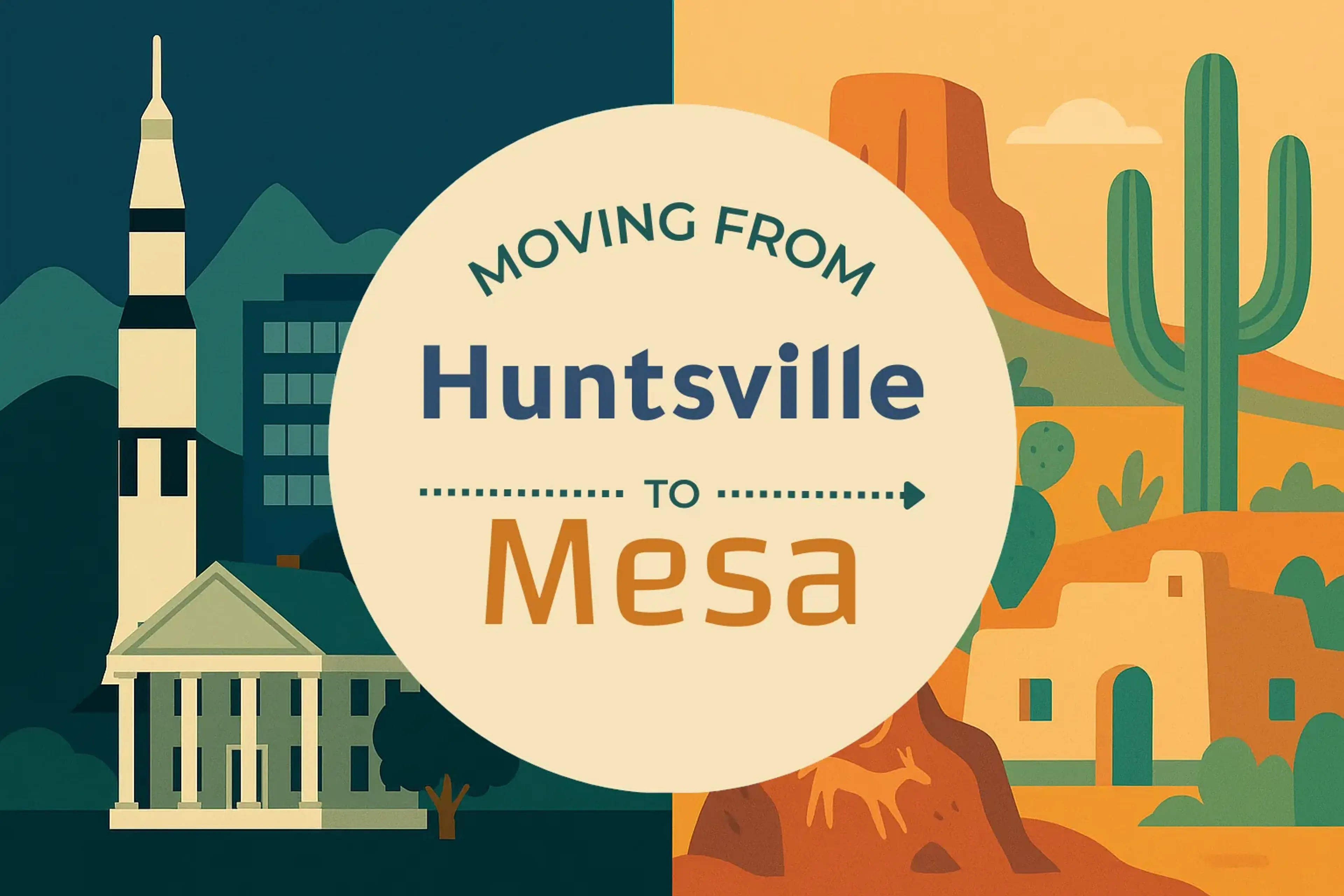 Side-by-side comparison of Huntsville to Mesa moving companies