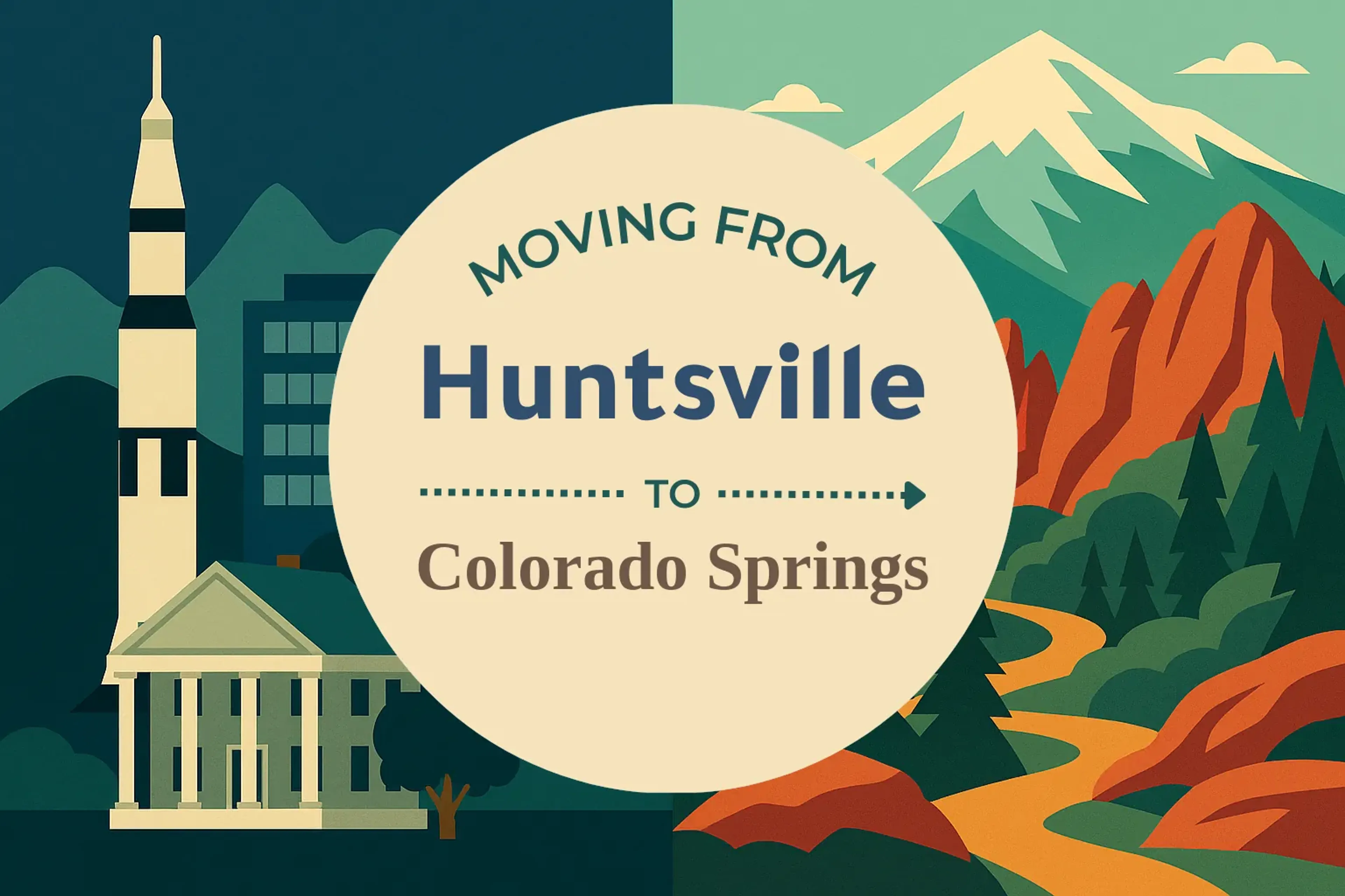 Side-by-side comparison of Huntsville to Colorado Springs moving companies