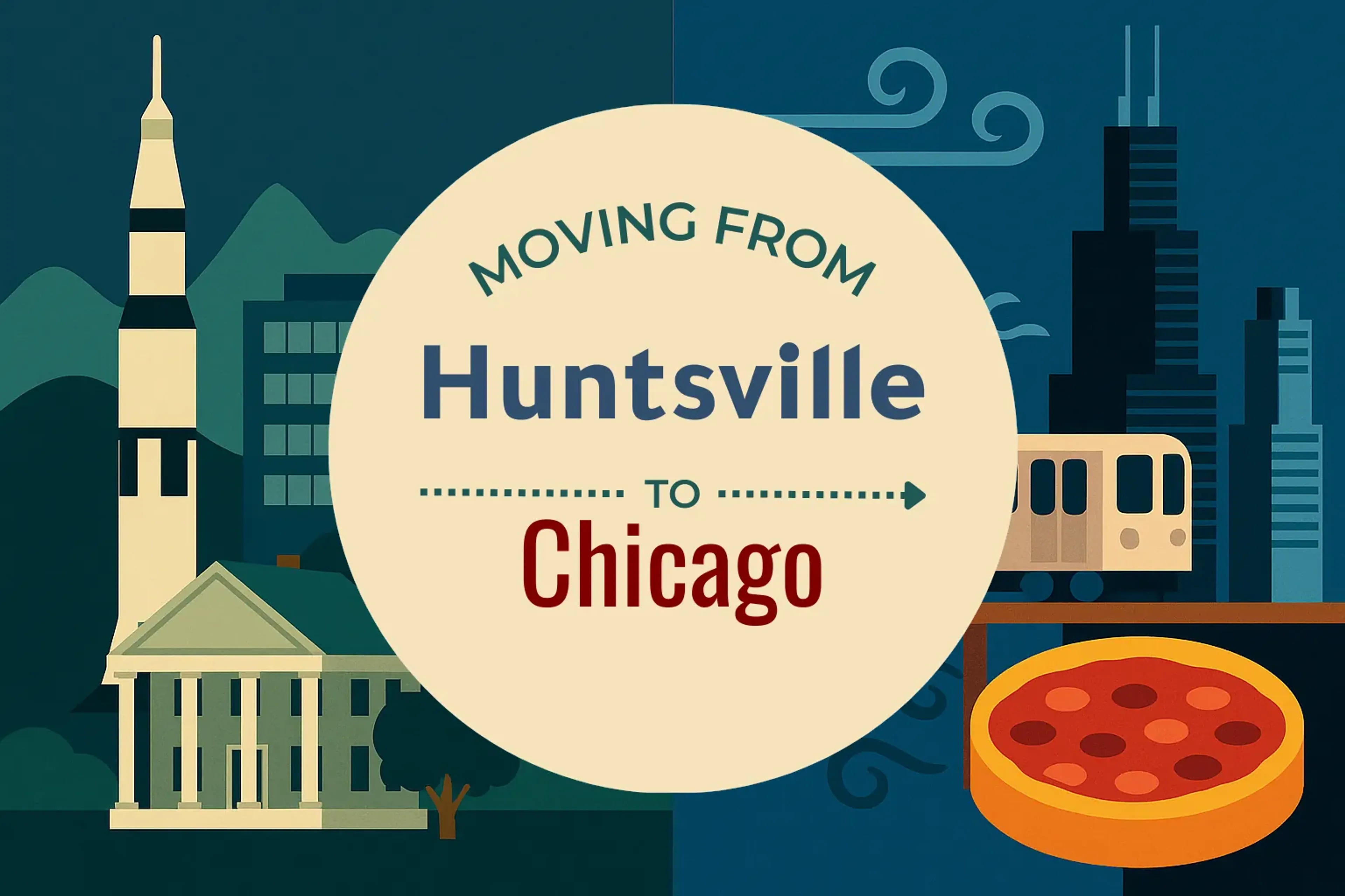 Side-by-side comparison of Huntsville to Chicago moving companies