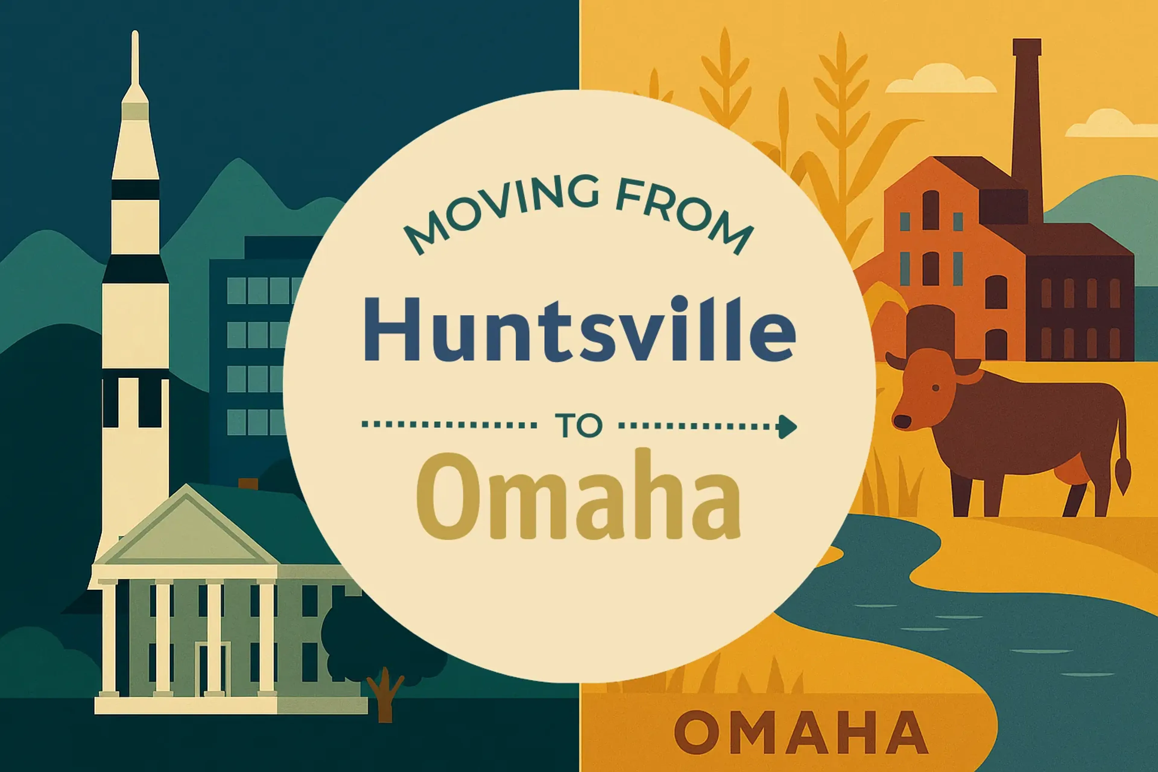 Side-by-side comparison of Huntsville to Omaha moving companies