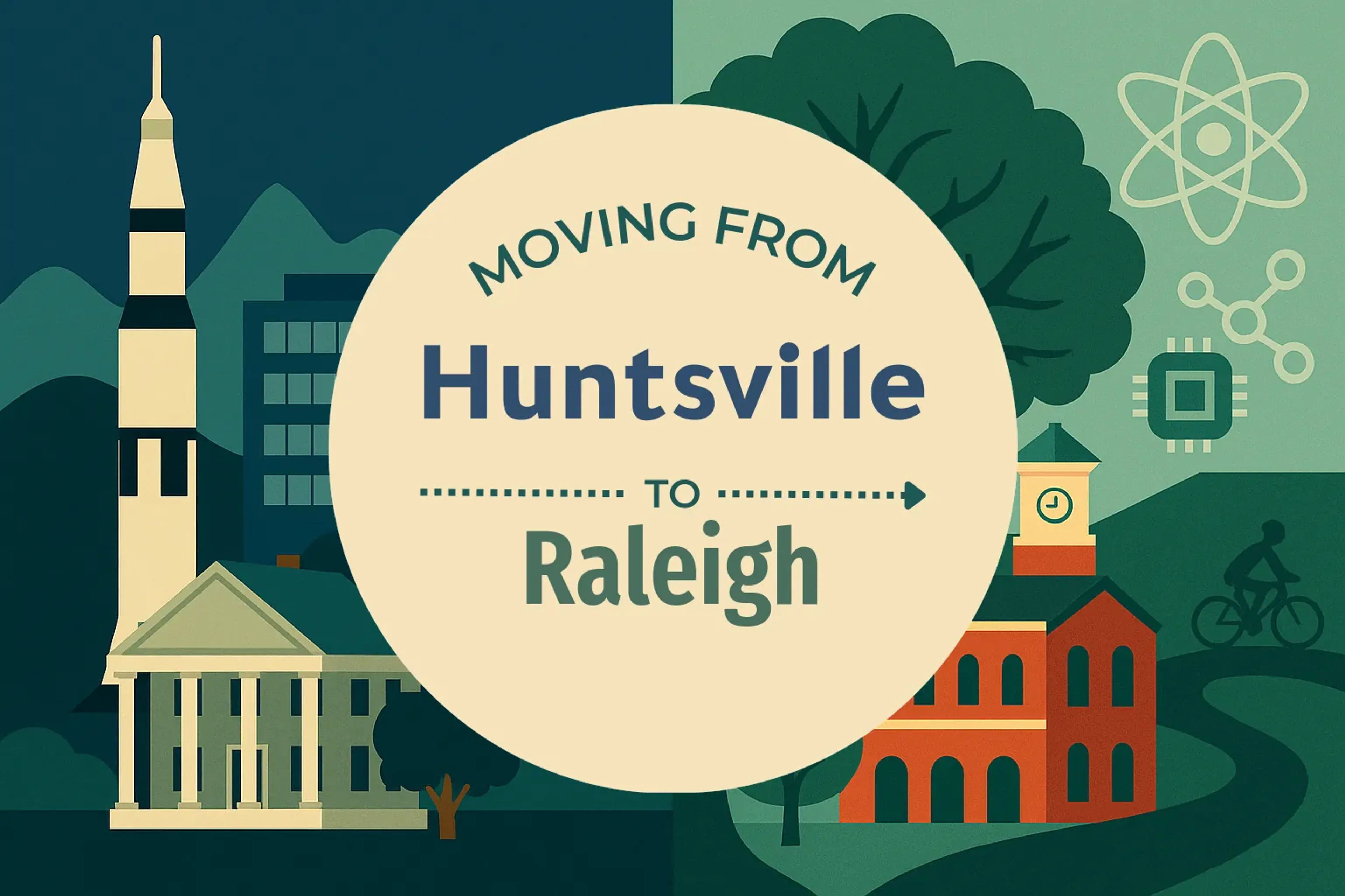 Side-by-side comparison of Huntsville to Raleigh moving companies