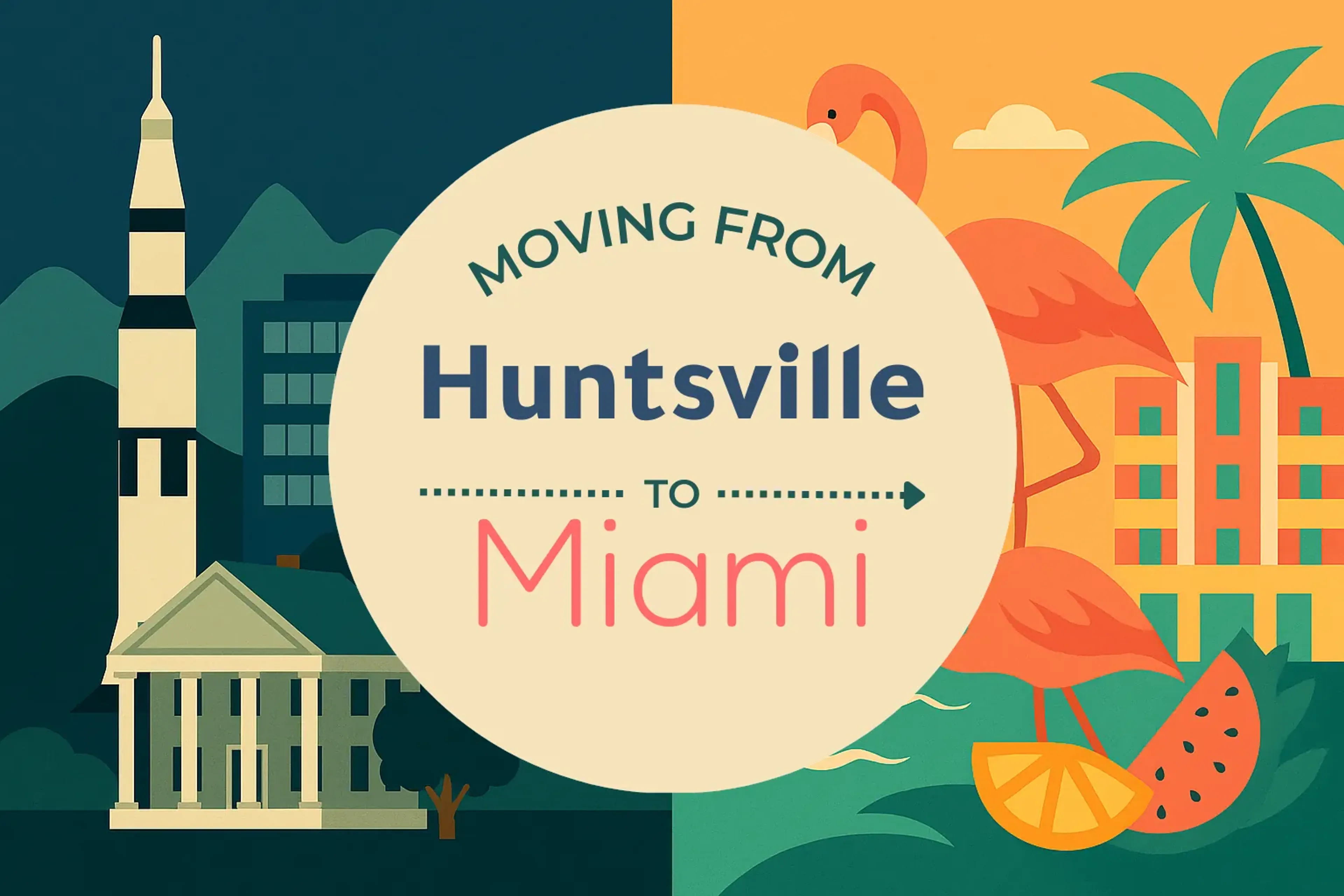 Side-by-side comparison of Huntsville to Miami moving companies