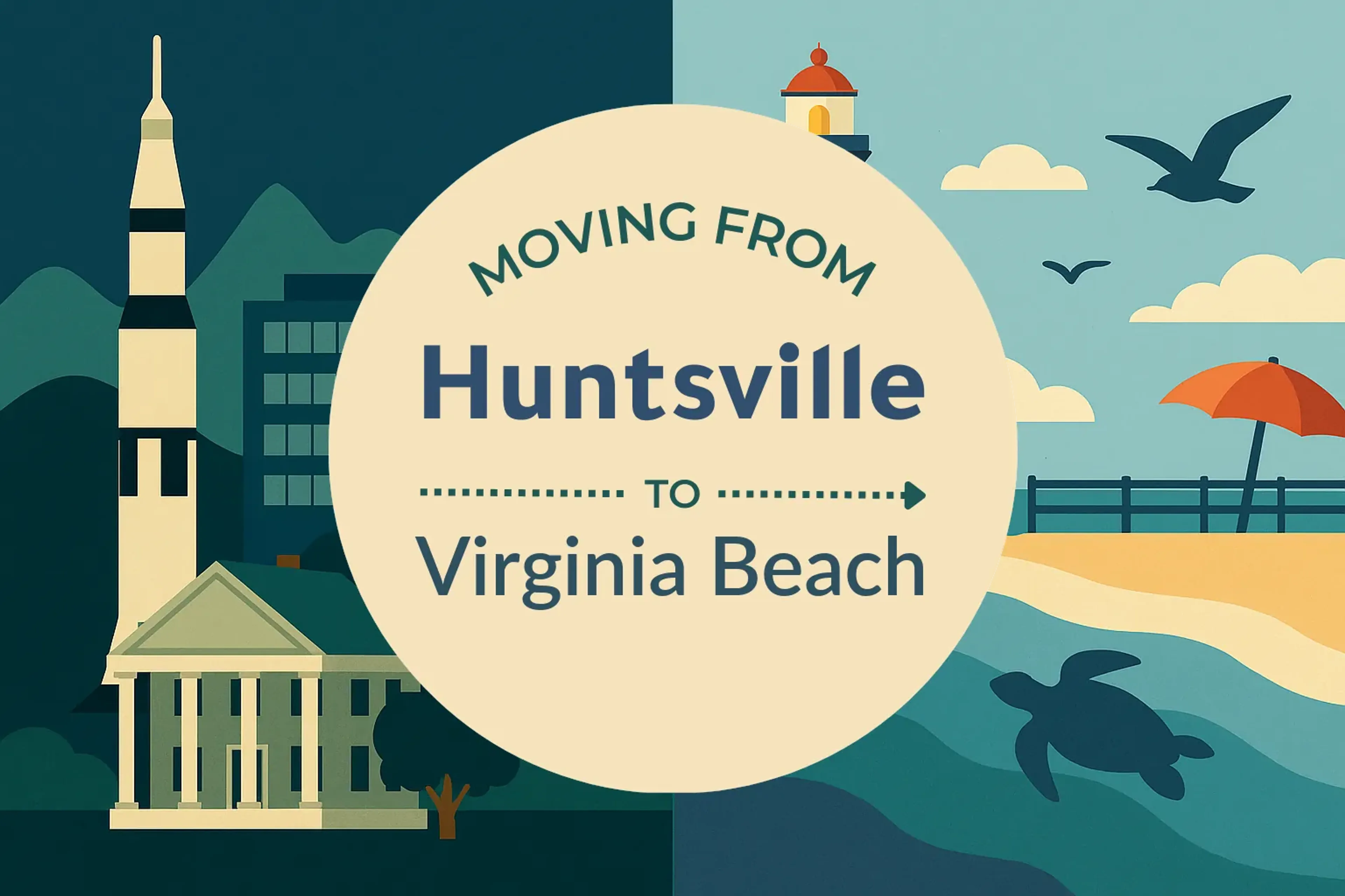 Side-by-side comparison of Huntsville to Virginia Beach moving companies