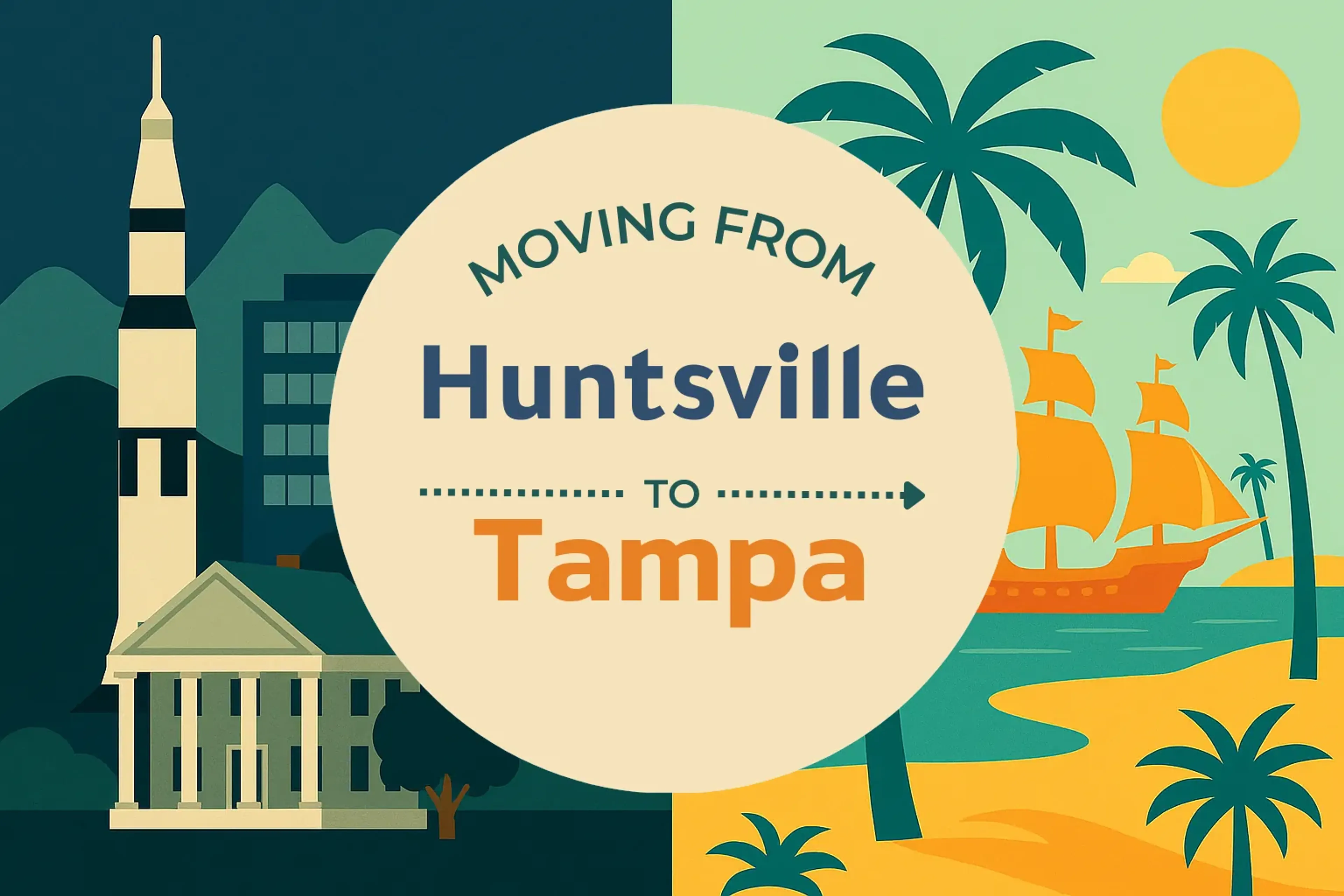 Side-by-side comparison of Huntsville to Tampa moving companies