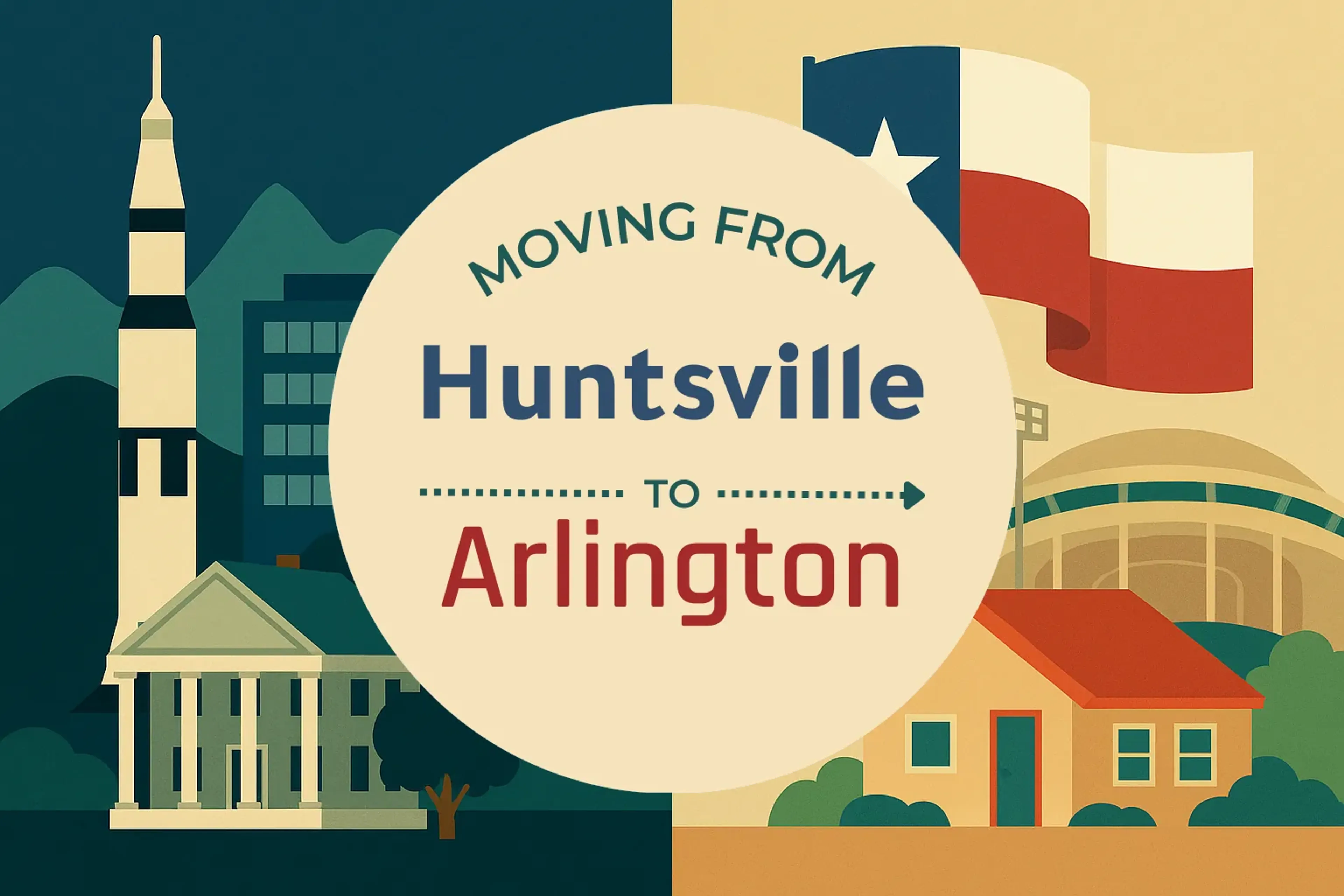 Side-by-side comparison of Huntsville to Arlington moving companies