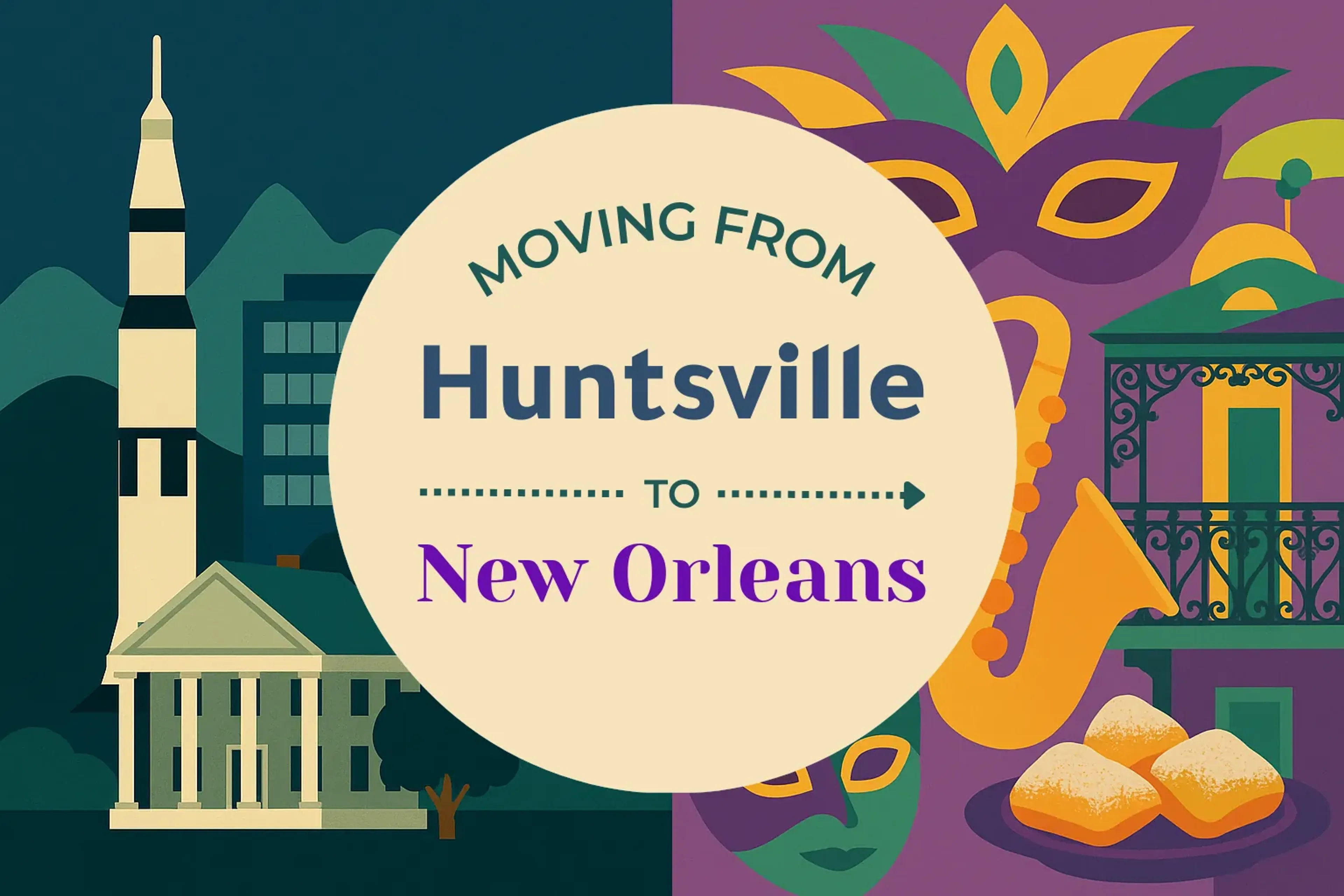 Side-by-side comparison of Huntsville to New Orleans moving companies