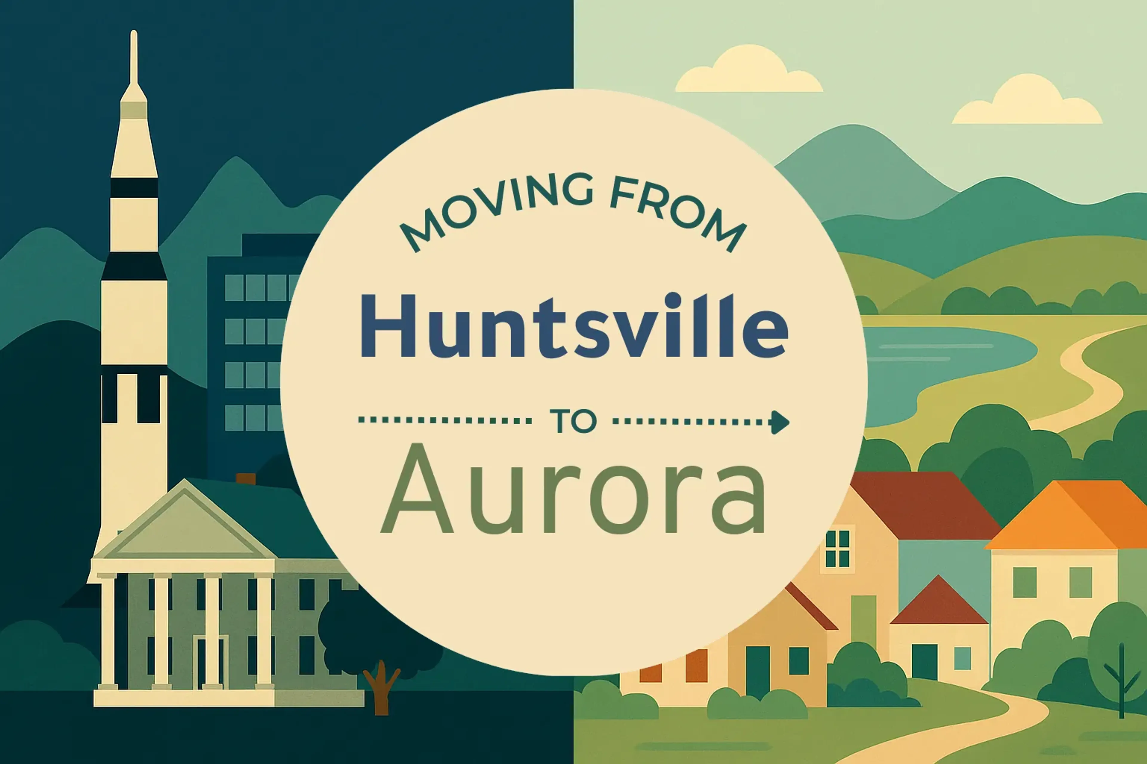 Side-by-side comparison of Huntsville to Aurora moving companies