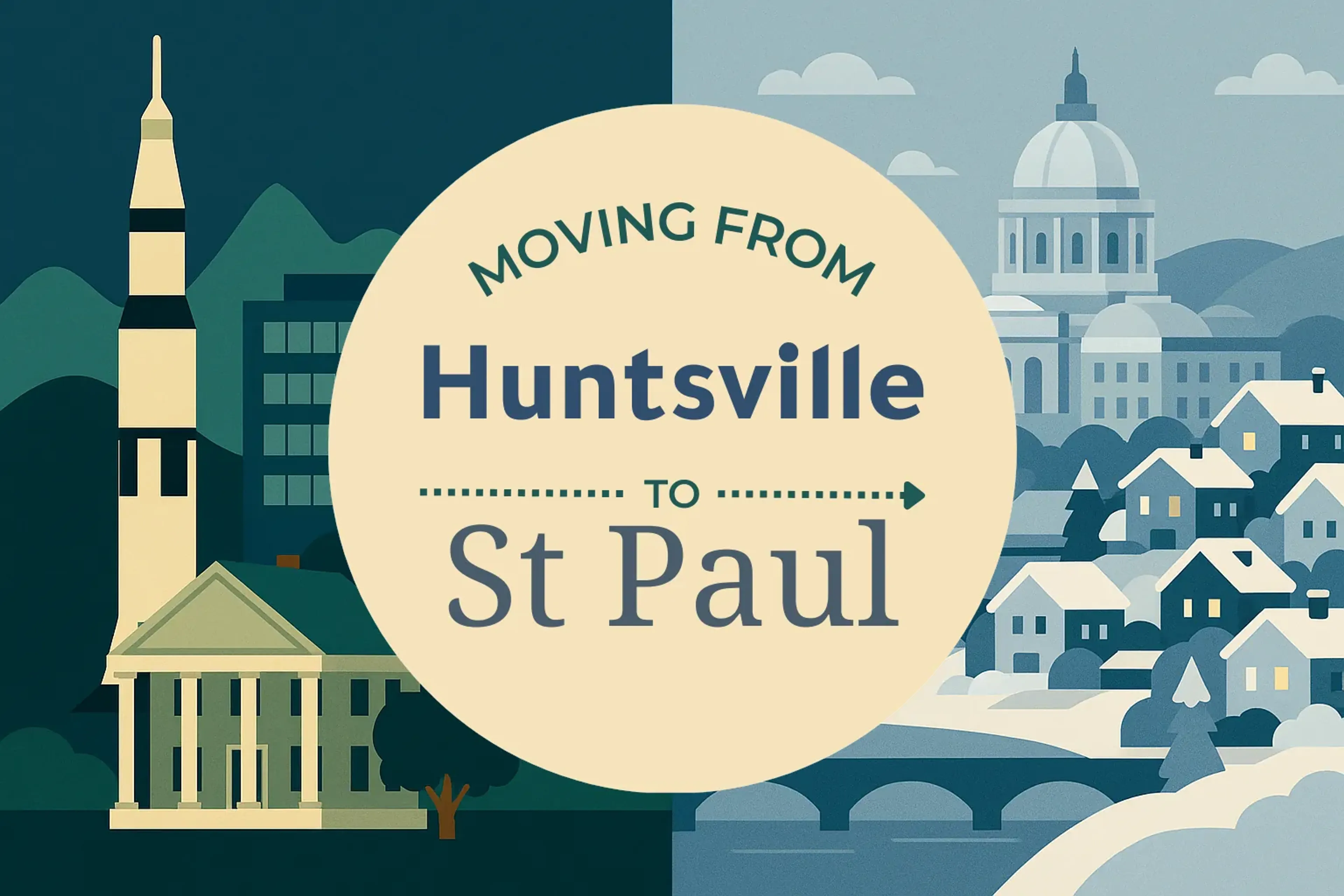 Side-by-side comparison of Huntsville to St. Paul moving companies