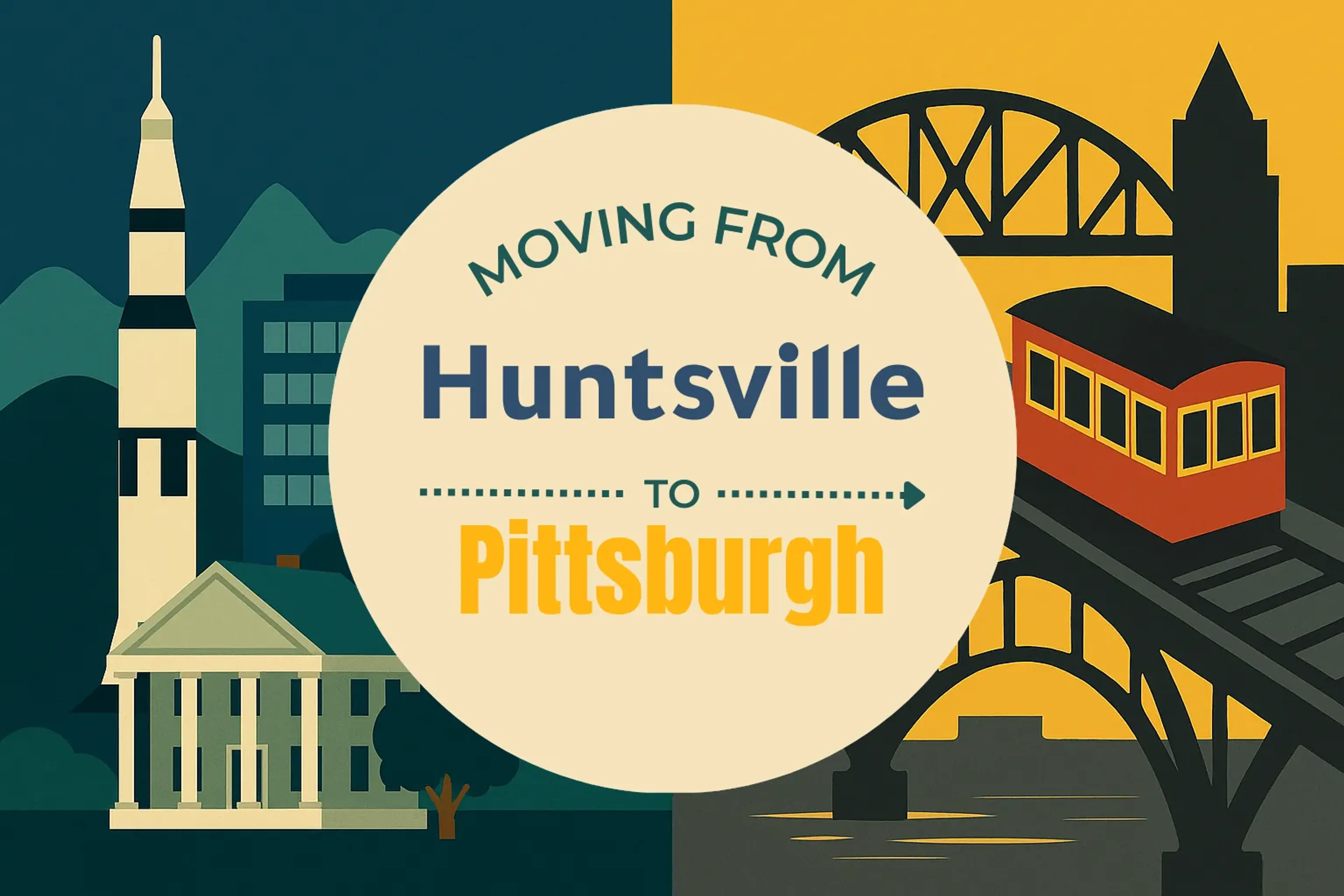 Side-by-side comparison of Huntsville to Pittsburgh moving companies