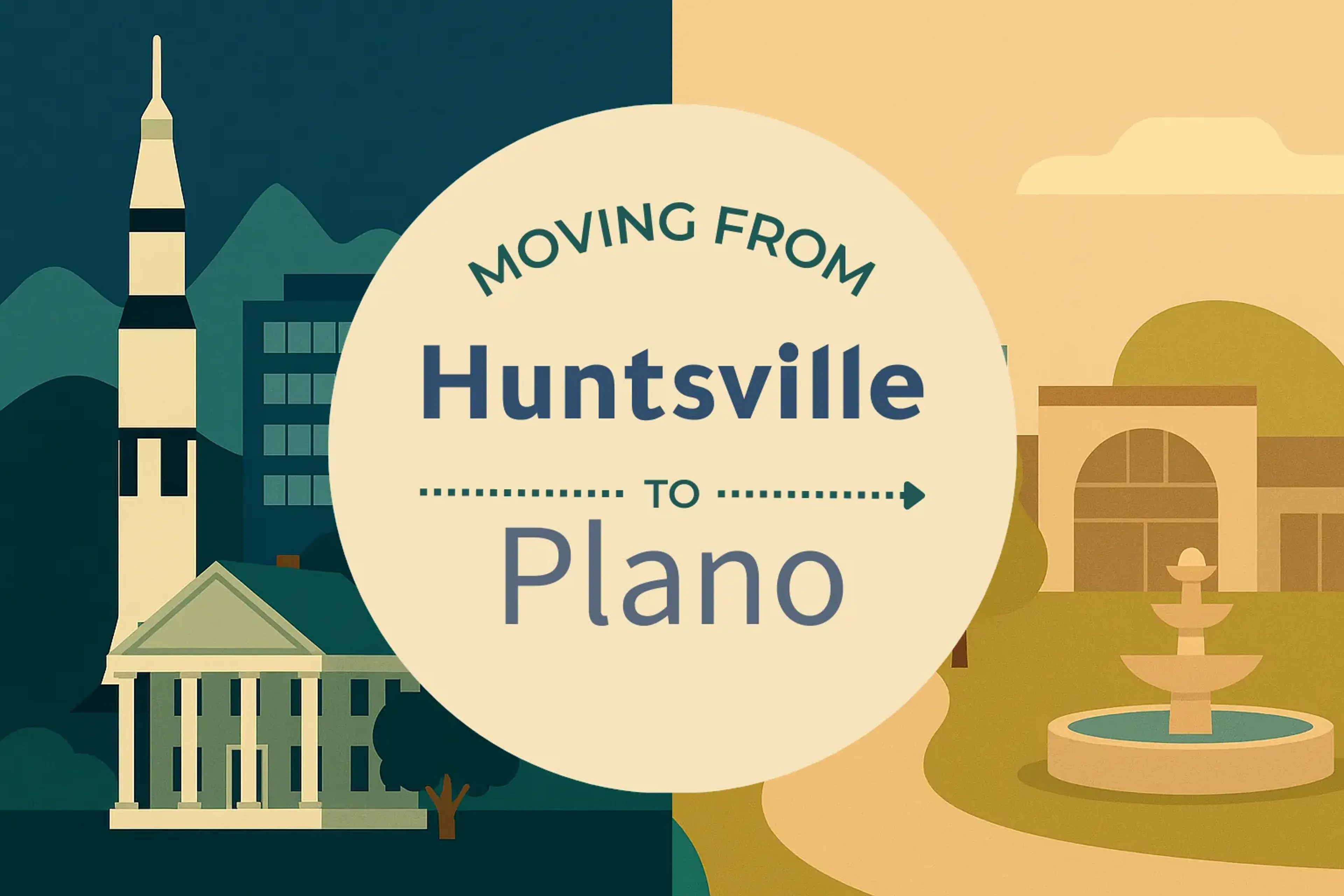 Side-by-side comparison of Huntsville to Plano moving companies