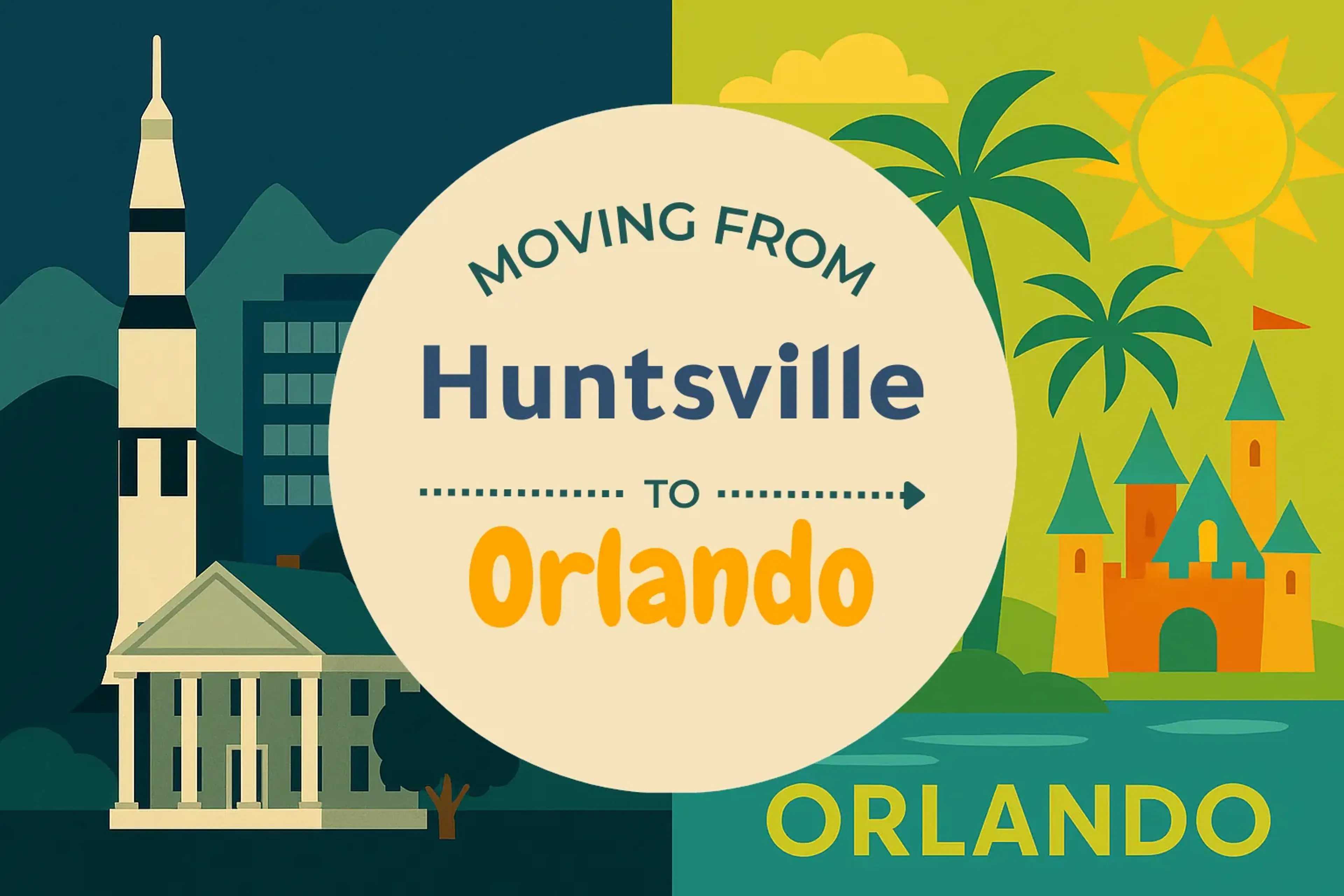 Side-by-side comparison of Huntsville to Orlando moving companies