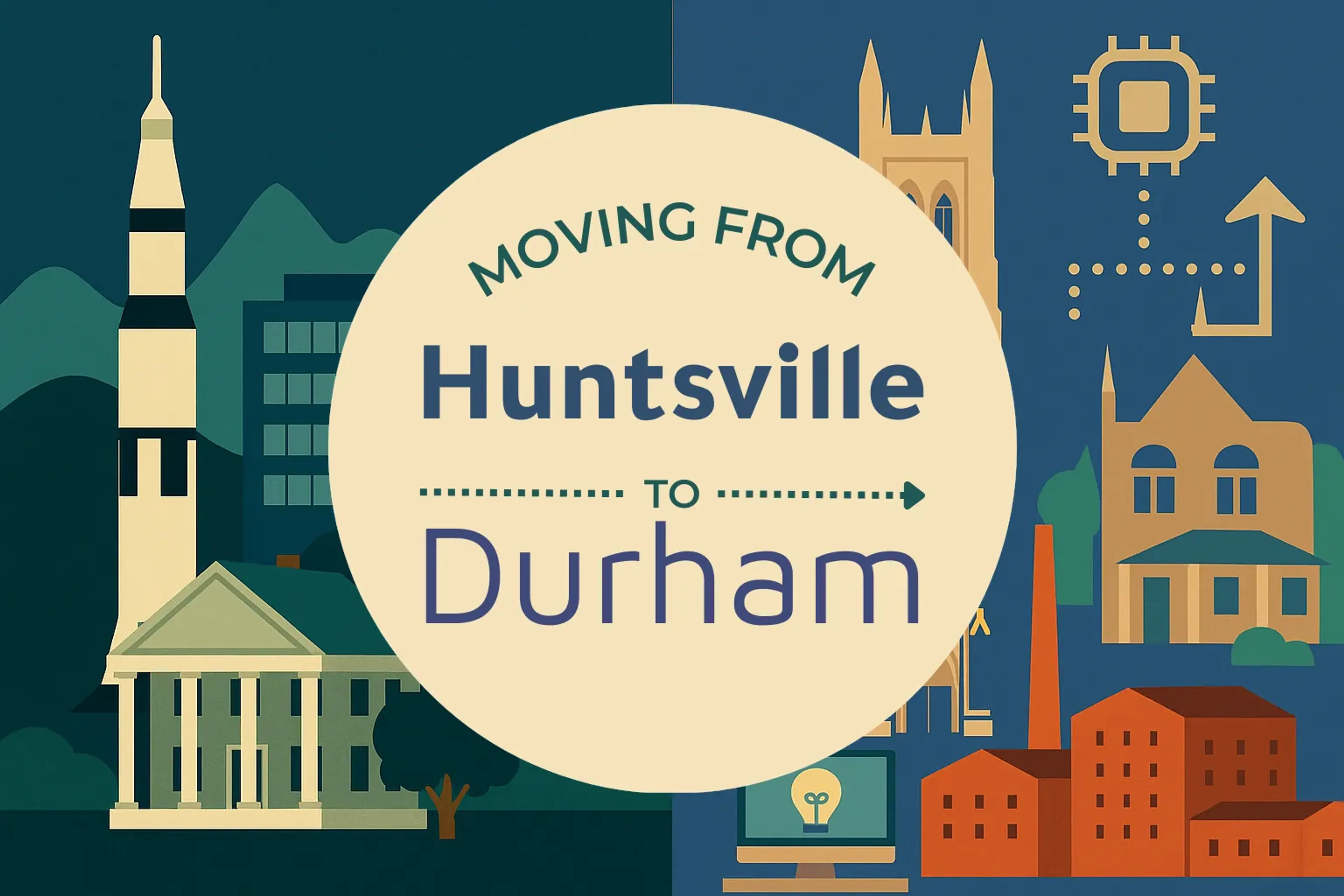 Side-by-side comparison of Huntsville to Durham moving companies