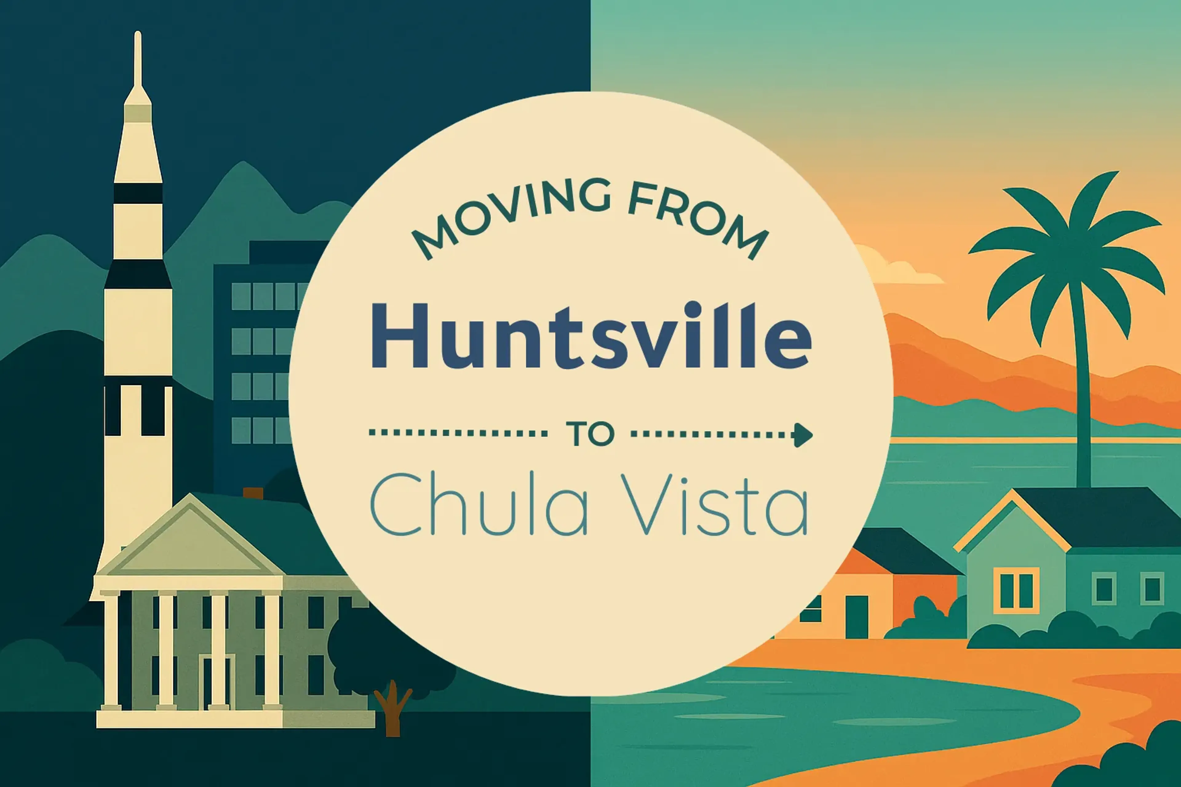 Side-by-side comparison of Huntsville to Chula Vista moving companies