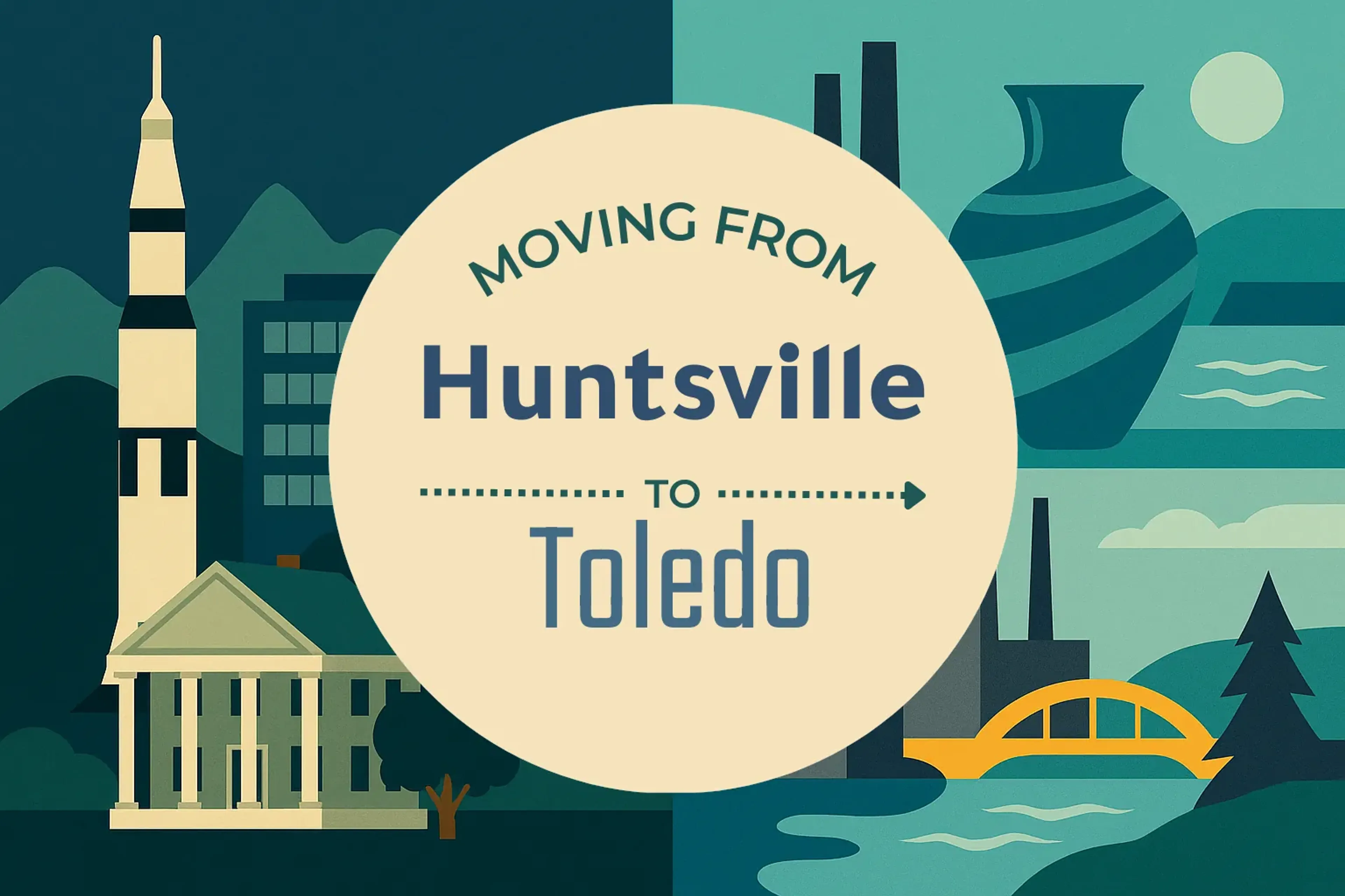 Side-by-side comparison of Huntsville to Toledo moving companies