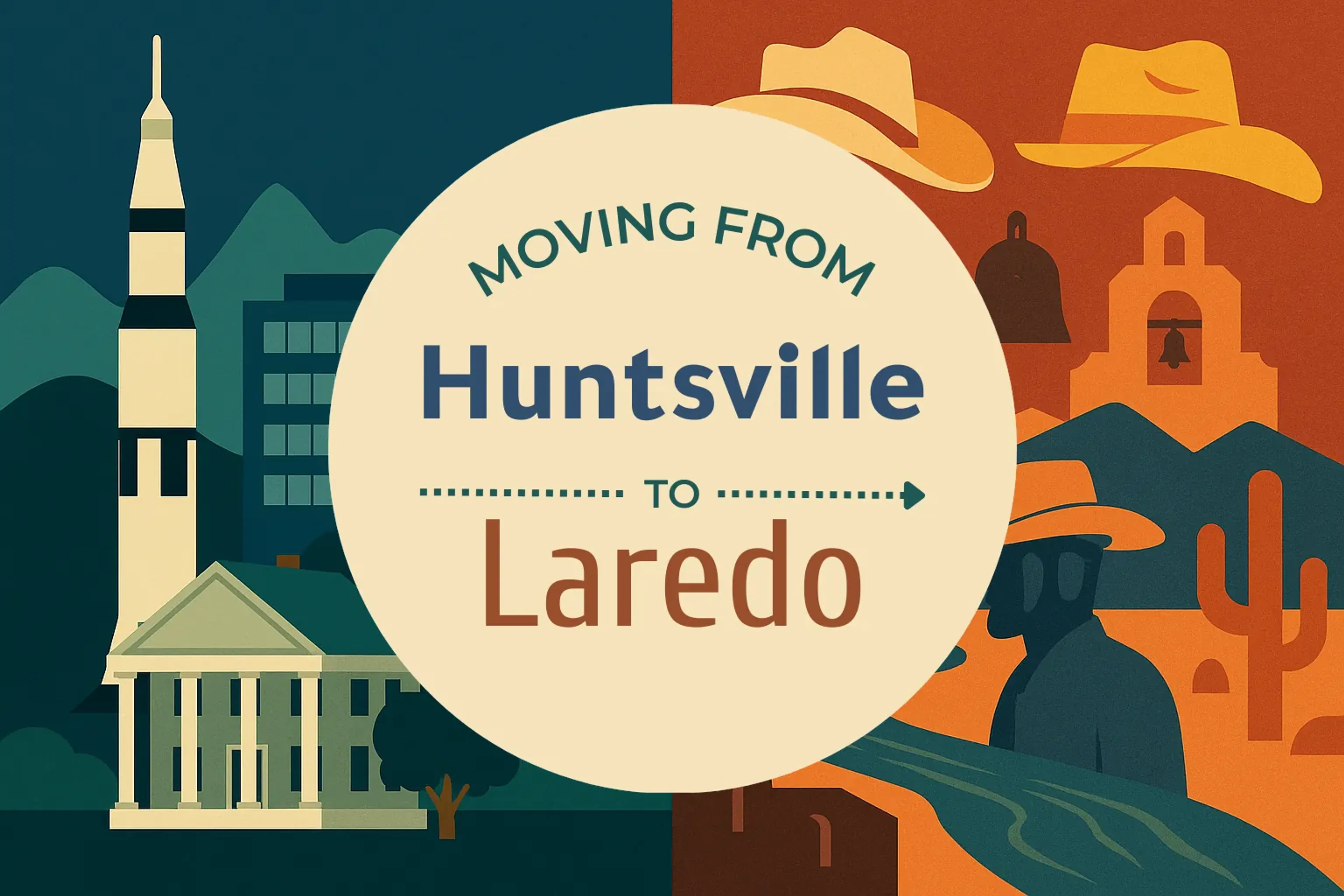 Side-by-side comparison of Huntsville to Laredo moving companies
