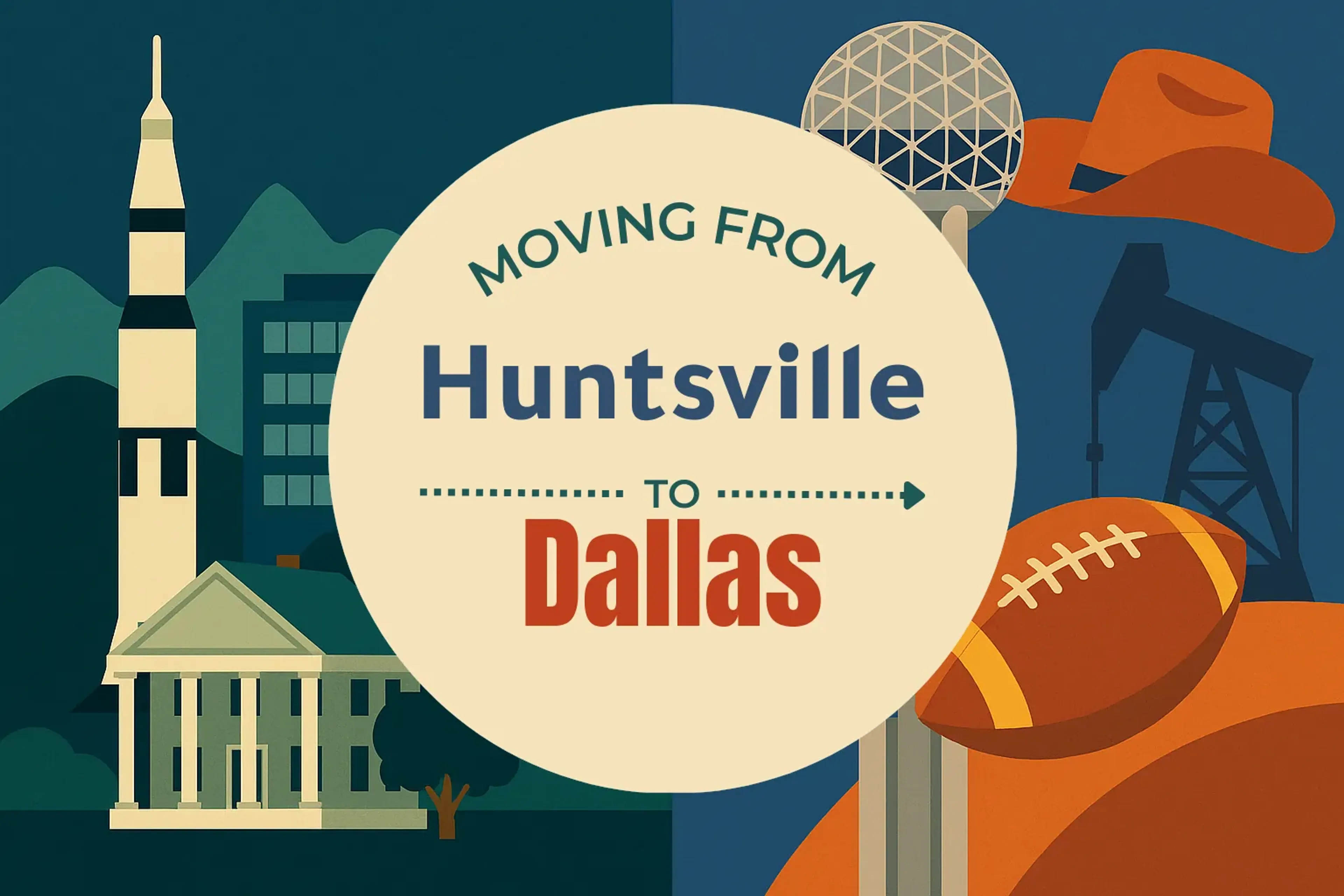 Side-by-side comparison of Huntsville to Dallas moving companies