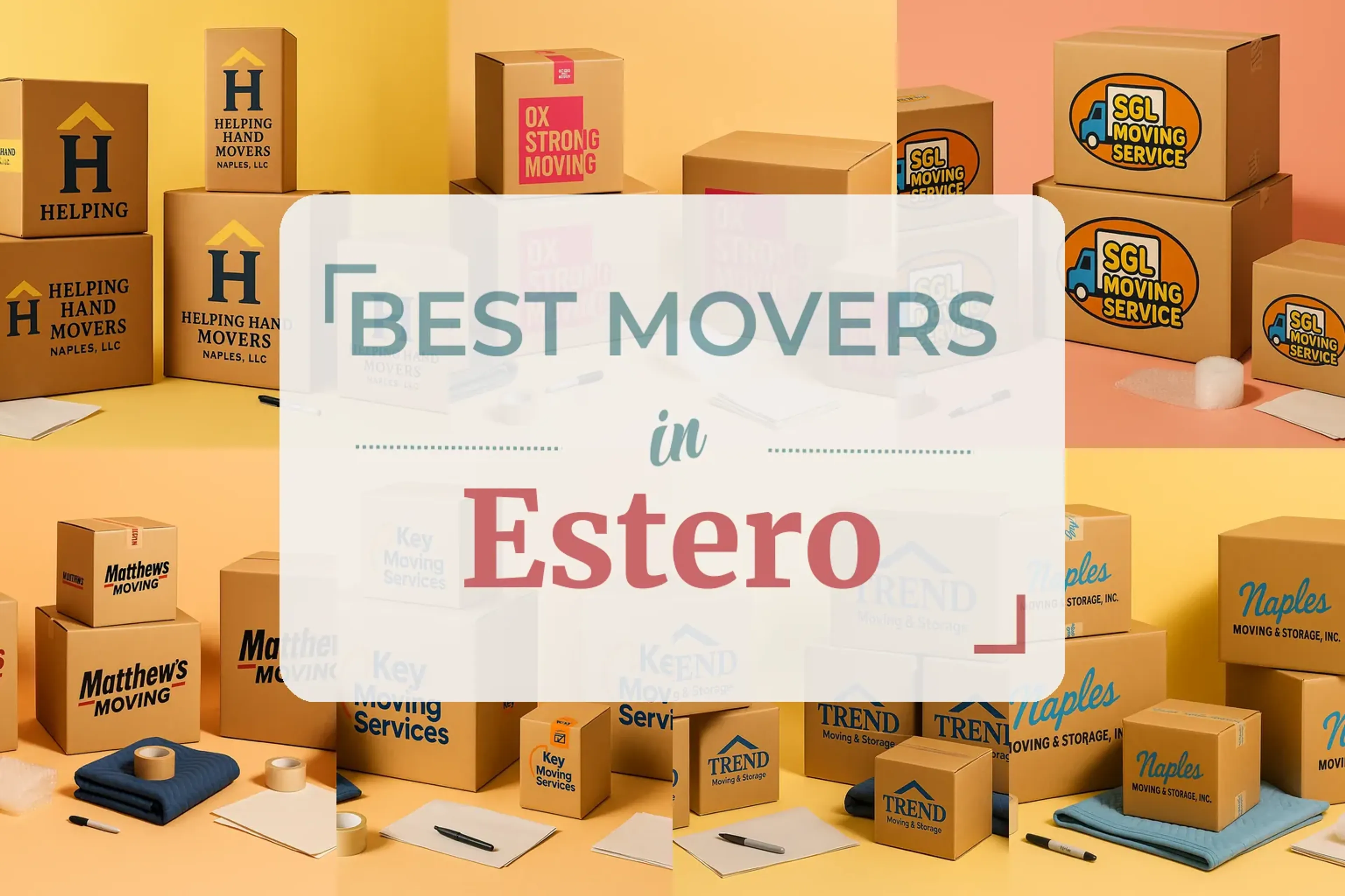 Side-by-side comparison of Estero moving companies