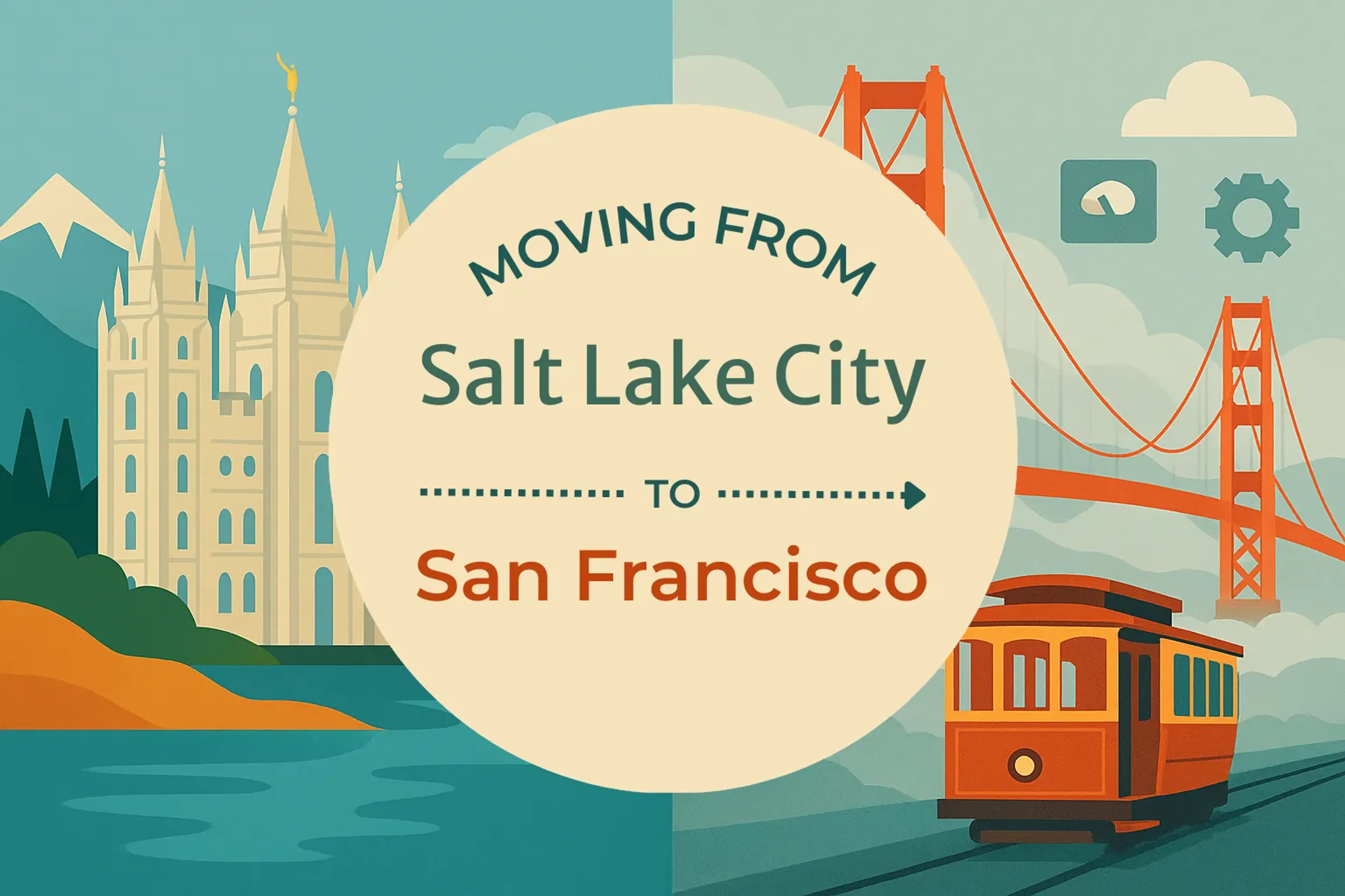 Side-by-side comparison of Salt Lake City to San Francisco moving companies
