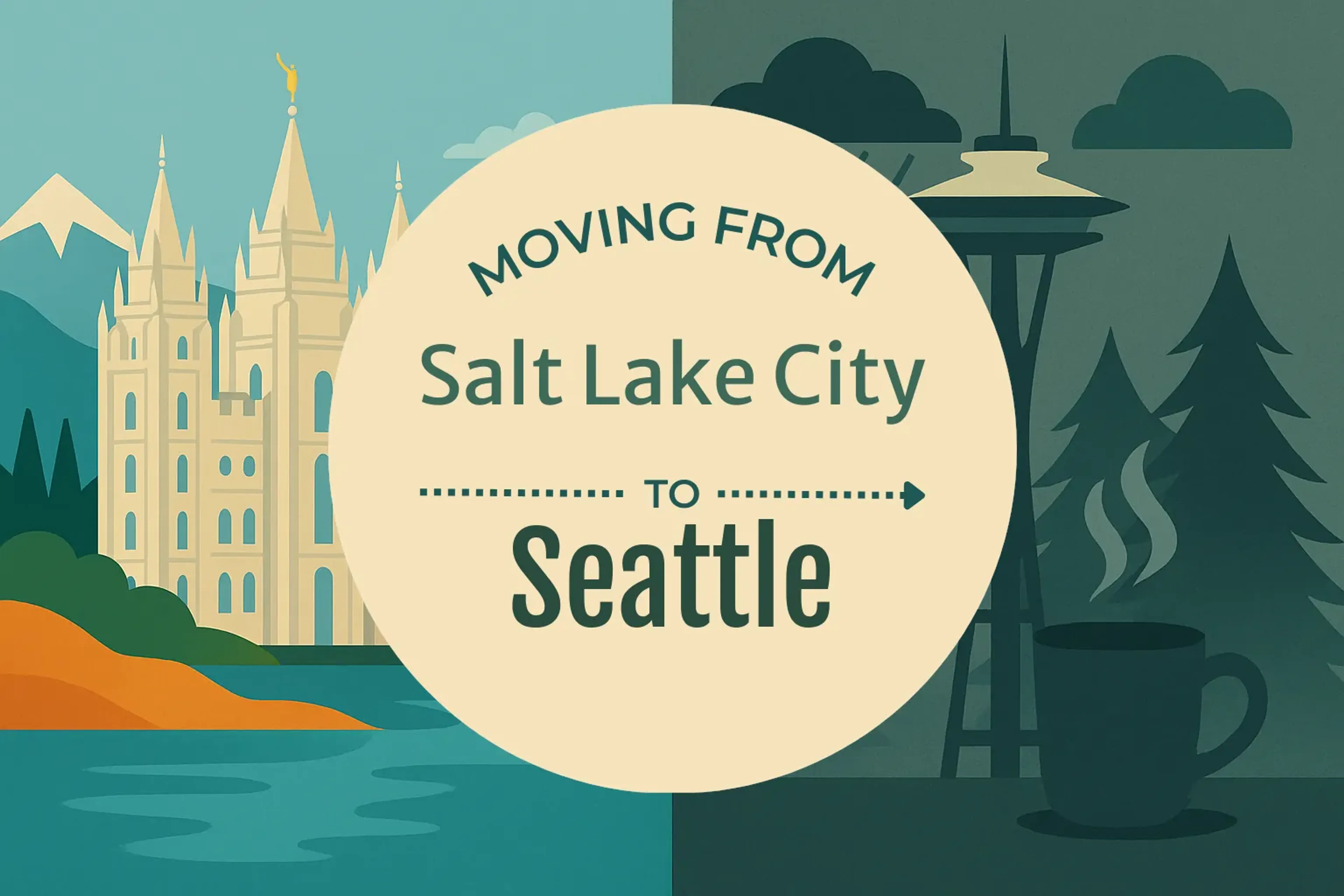 Side-by-side comparison of Salt Lake City to Seattle moving companies
