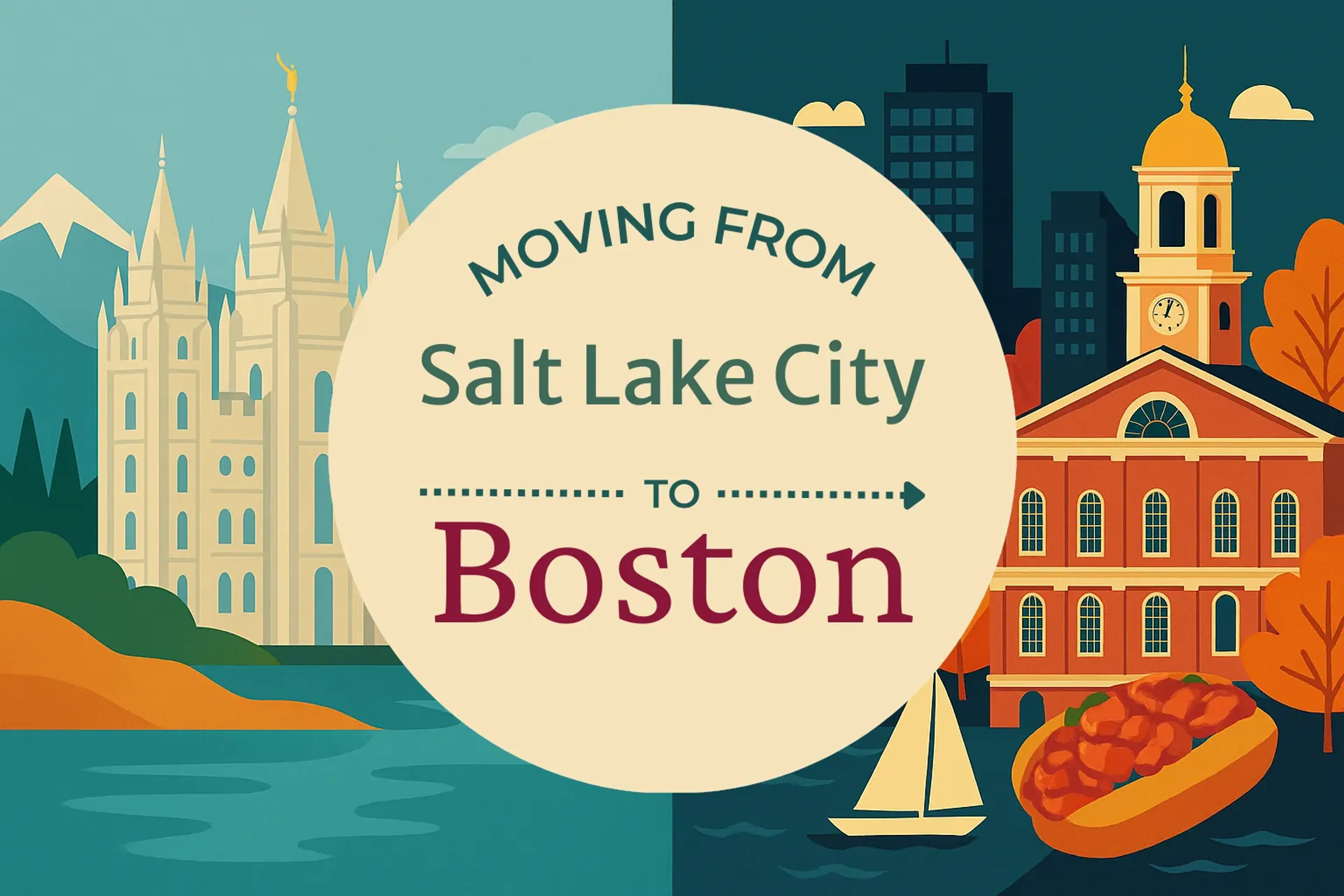 Side-by-side comparison of Salt Lake City to Boston moving companies