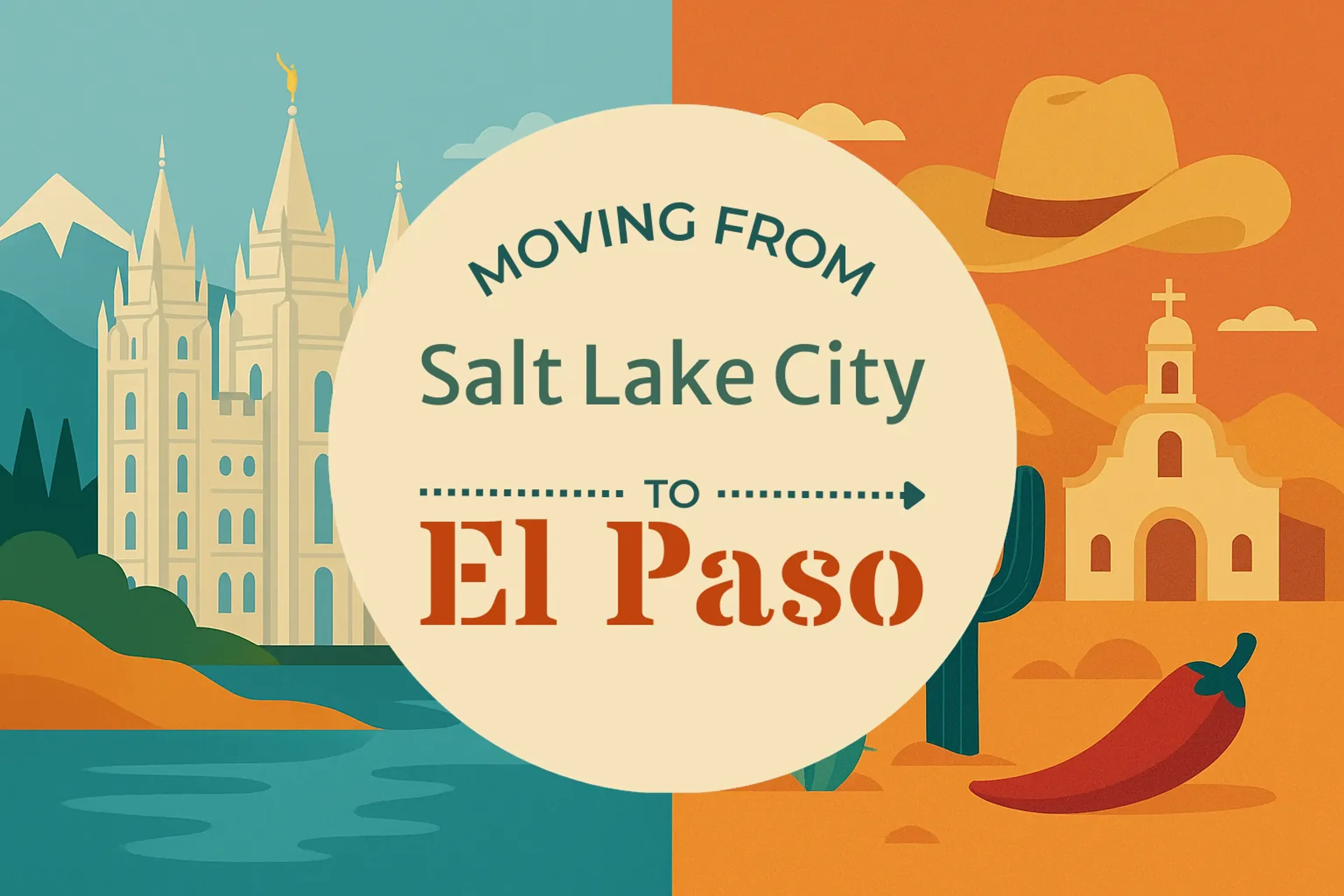 Side-by-side comparison of Salt Lake City to El Paso moving companies