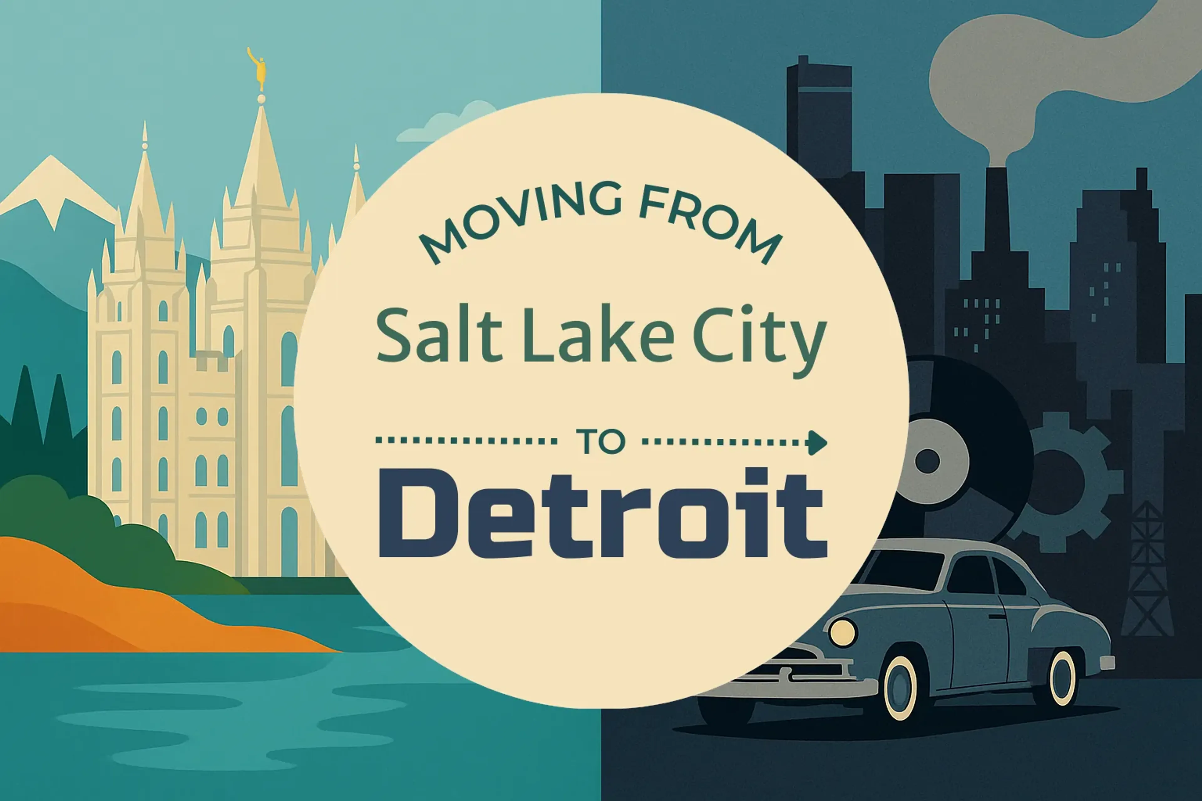 Side-by-side comparison of Salt Lake City to Detroit moving companies