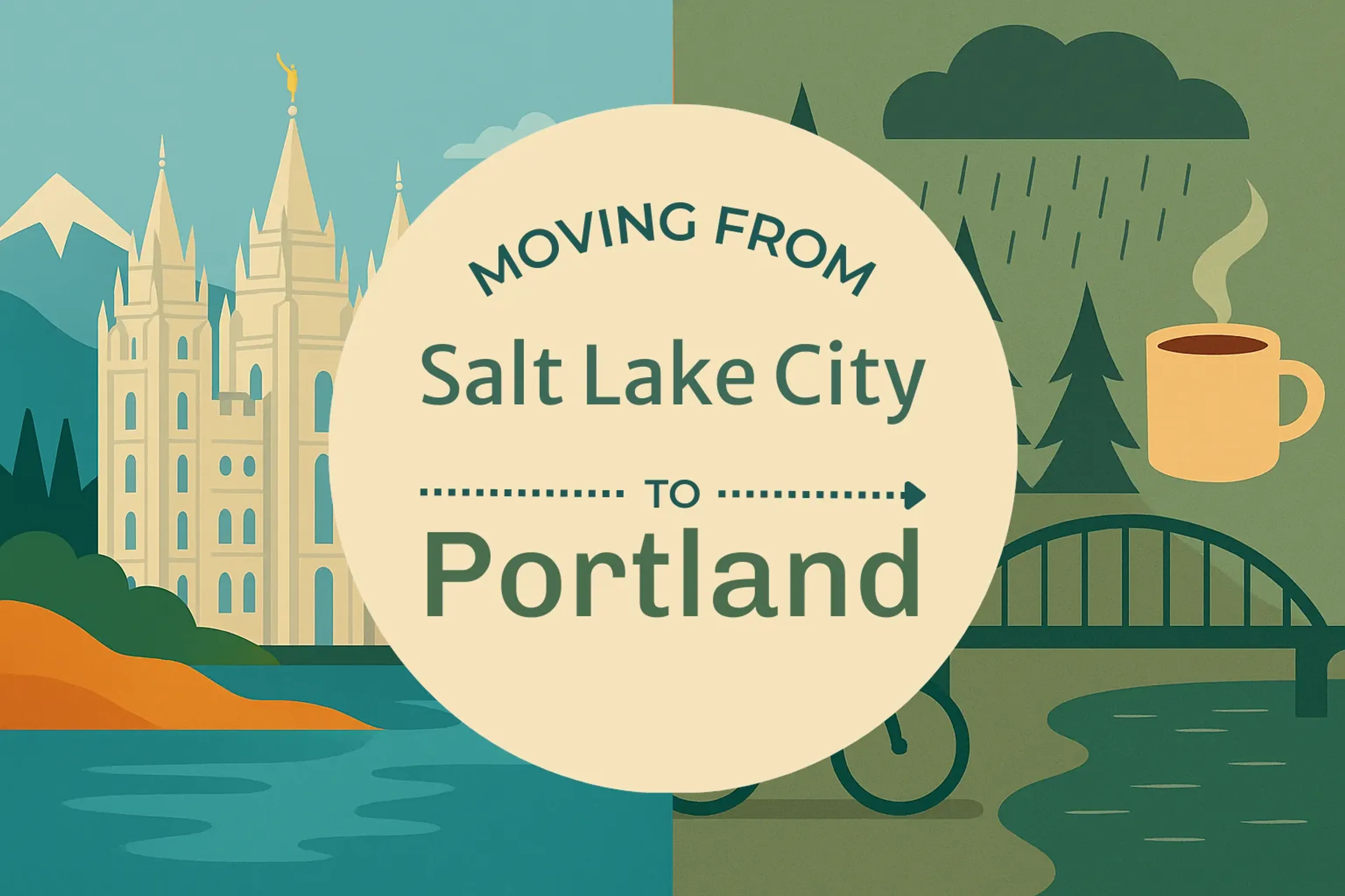 Side-by-side comparison of Salt Lake City to Portland moving companies