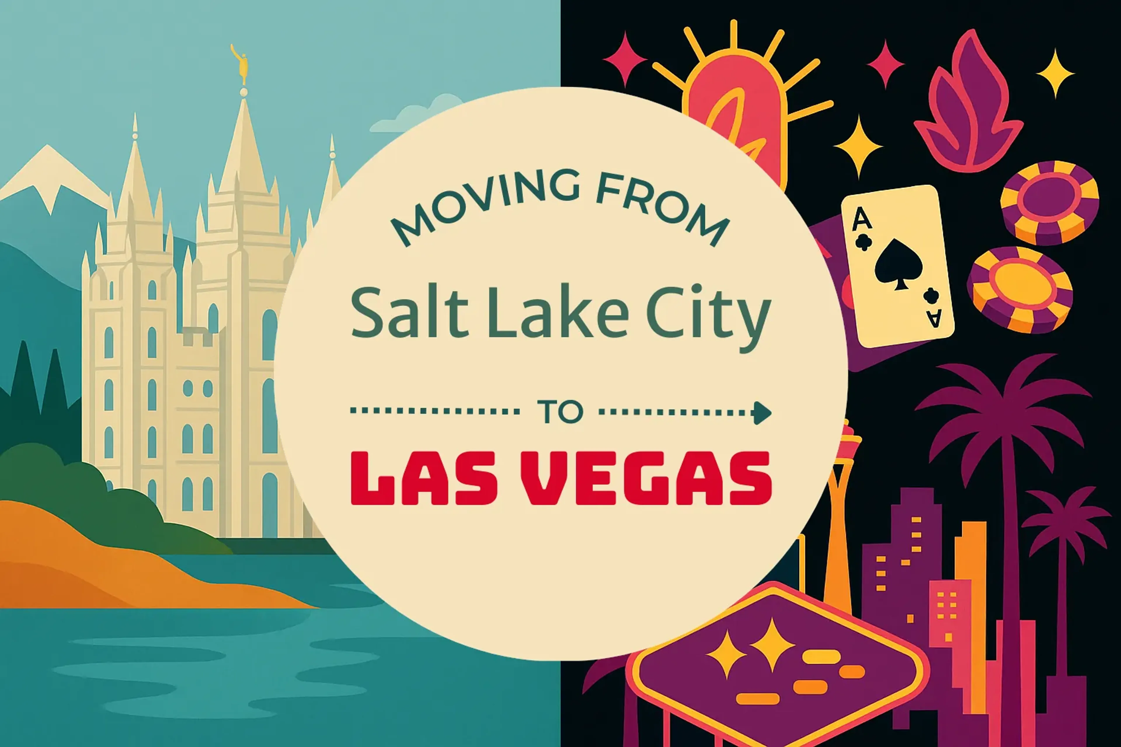 Side-by-side comparison of Salt Lake City to Las Vegas moving companies