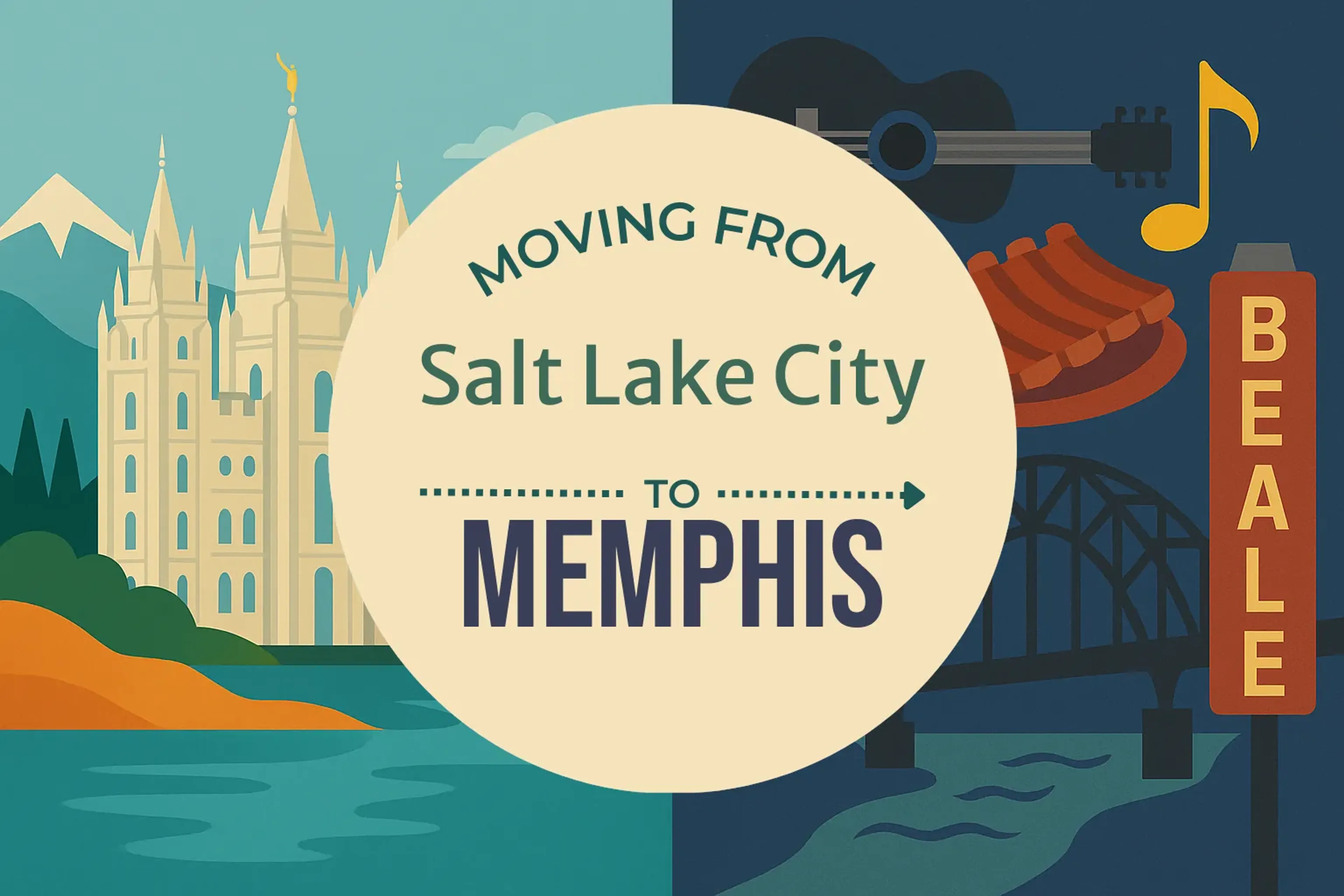 Side-by-side comparison of Salt Lake City to Memphis moving companies