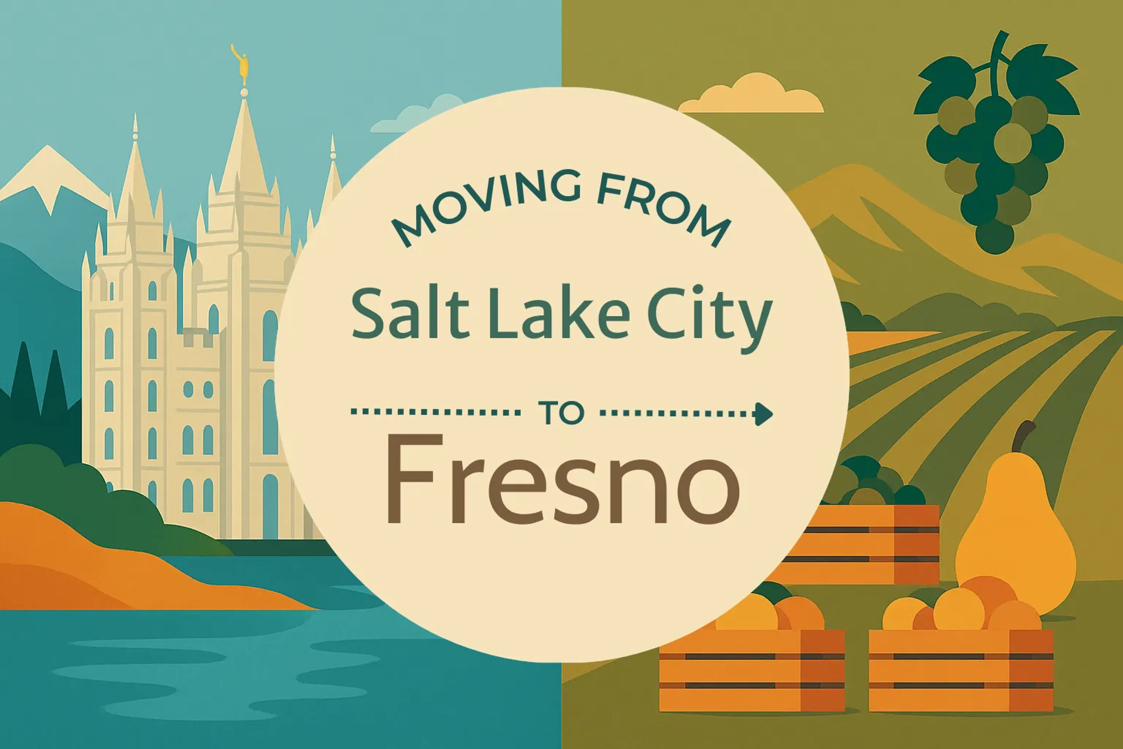 Side-by-side comparison of Salt Lake City to Fresno moving companies